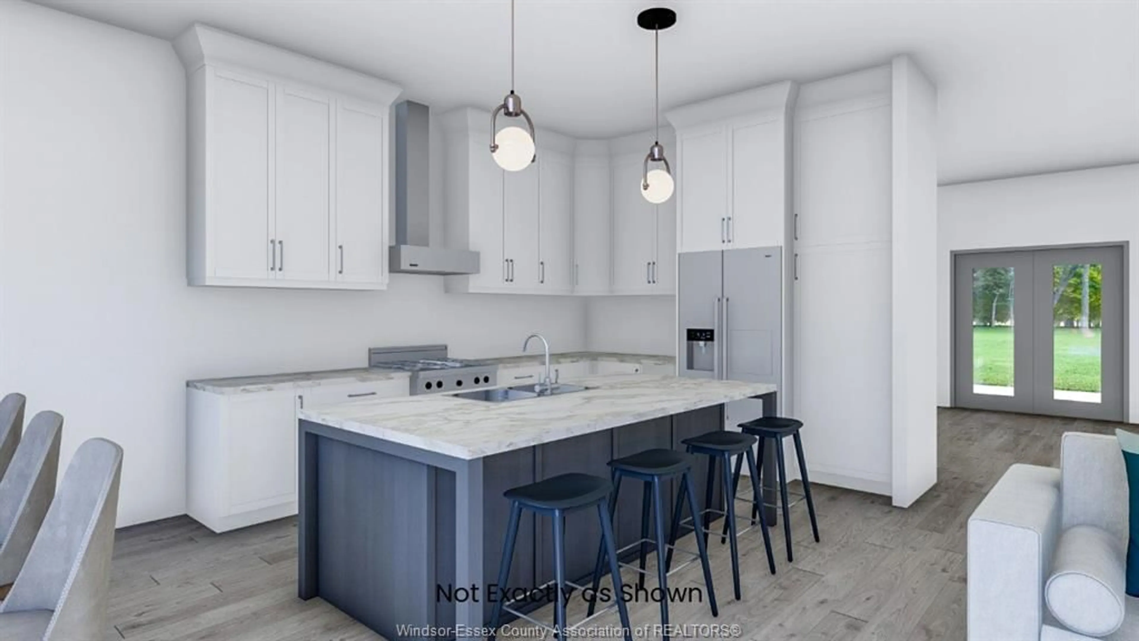 Open concept kitchen, ceramic/tile floor for 1913 SANNITA Ave, Kingsville Ontario N9Y 0G6