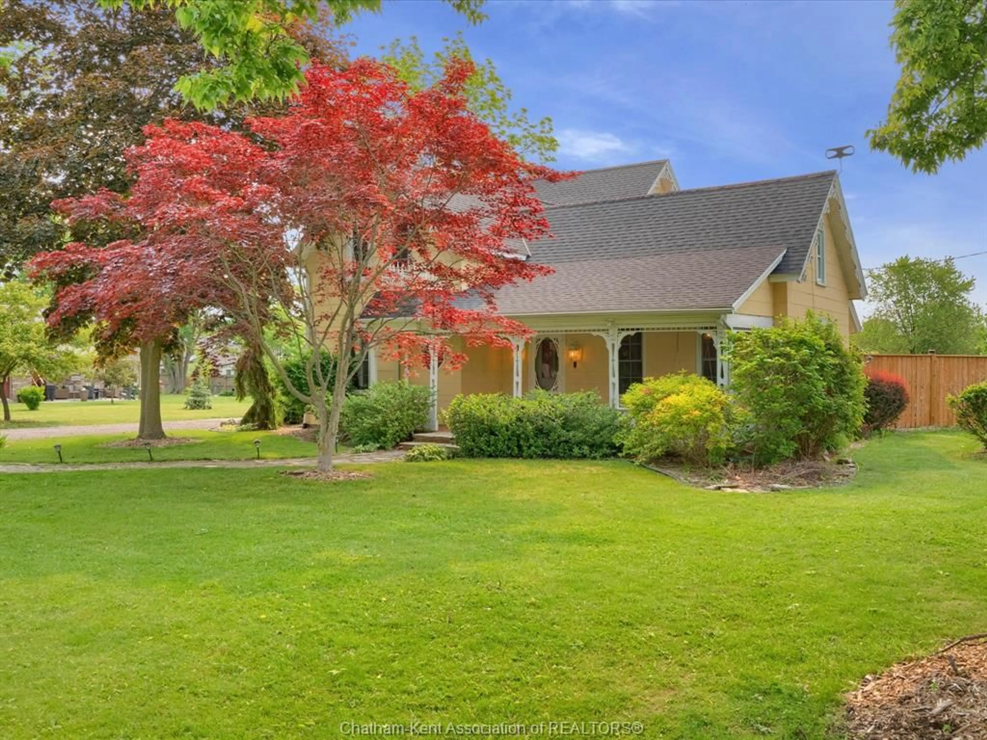 A pic from outside/outdoor area/front of a property/back of a property/a pic from drone, street for 42 Middleton Line, Wheatley Ontario N0P 2P0