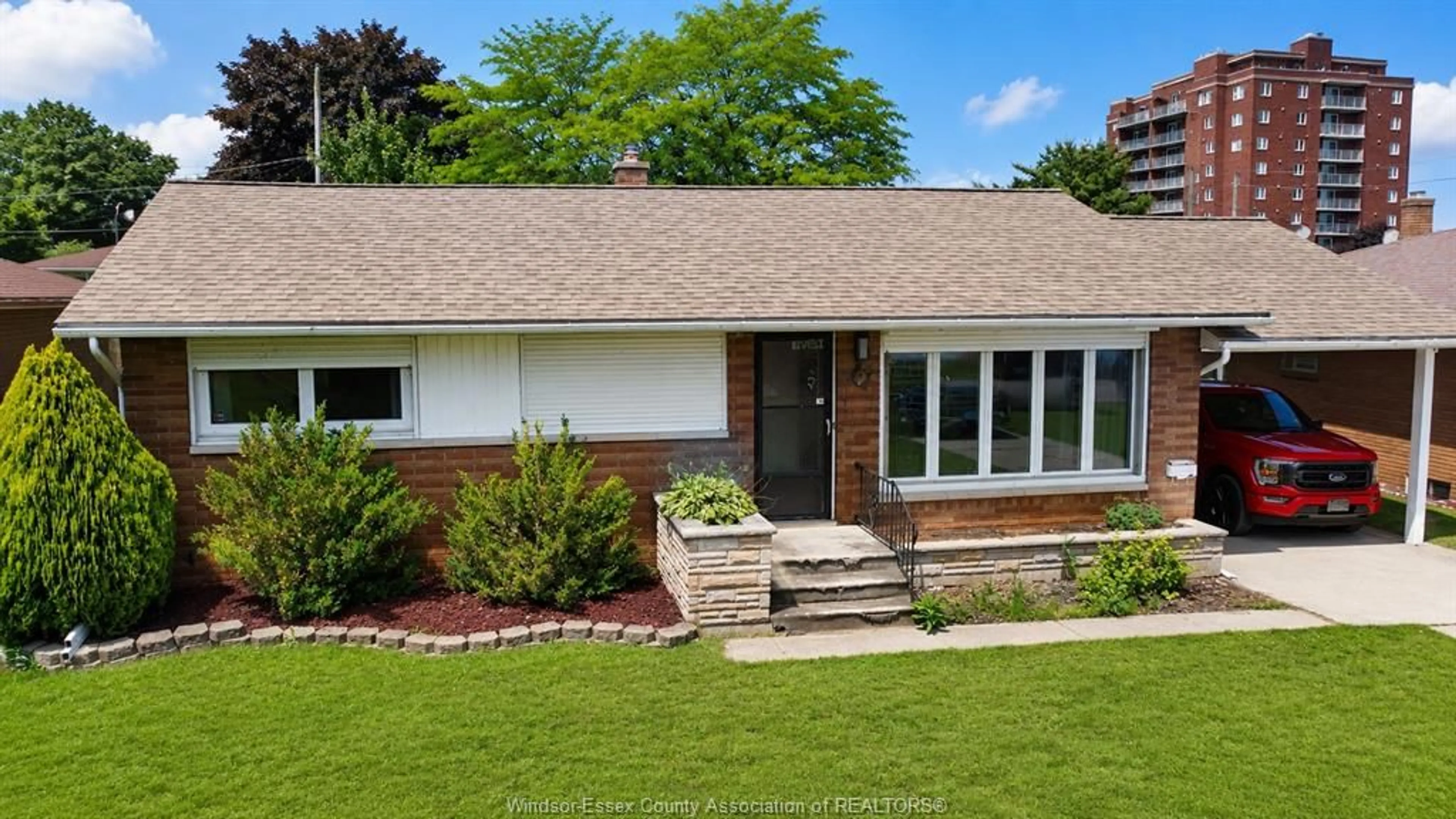 Home with brick exterior material, street for 5 Audrey St, Leamington Ontario N8H 2K7