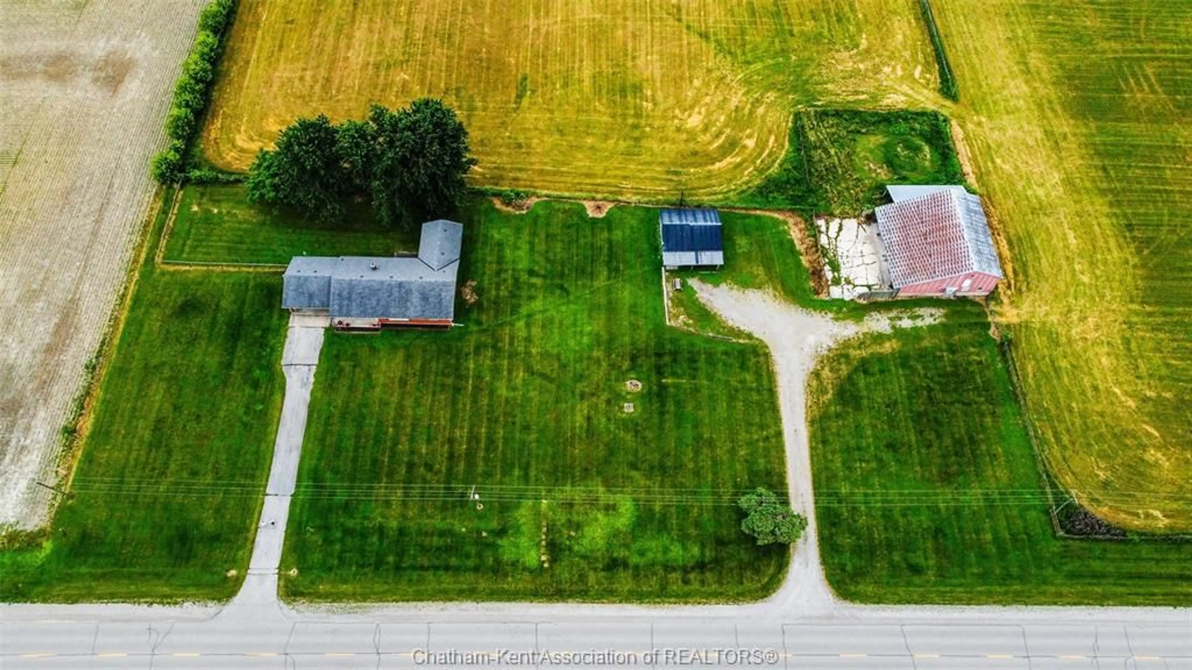 A pic from outside/outdoor area/front of a property/back of a property/a pic from drone, street for 12825 GRAHAM Rd, West Lorne Ontario N0L 2P0
