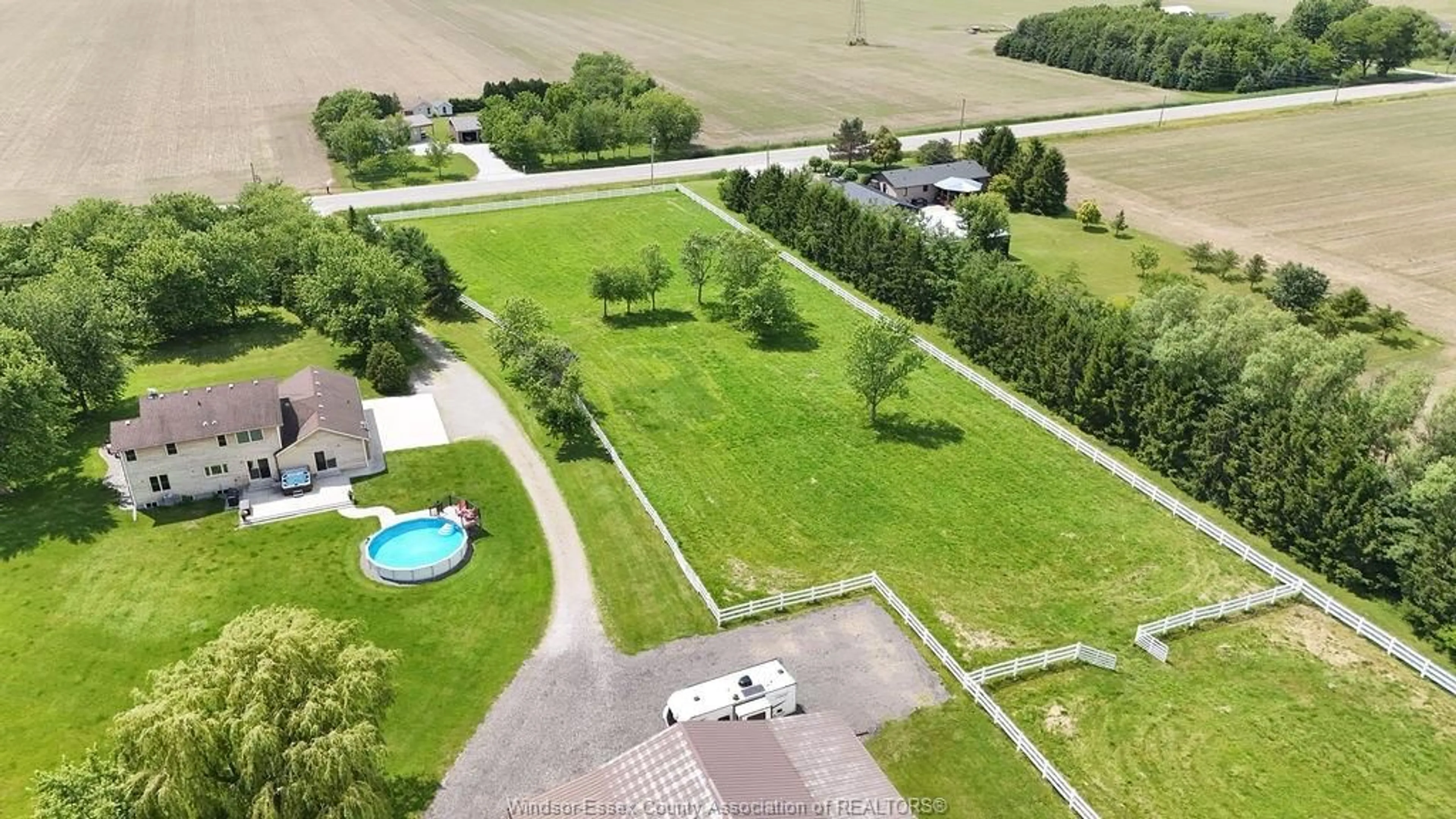 A pic from outside/outdoor area/front of a property/back of a property/a pic from drone, unknown for 1420 COUNTY RD 31, Lakeshore Ontario N0R 1S0