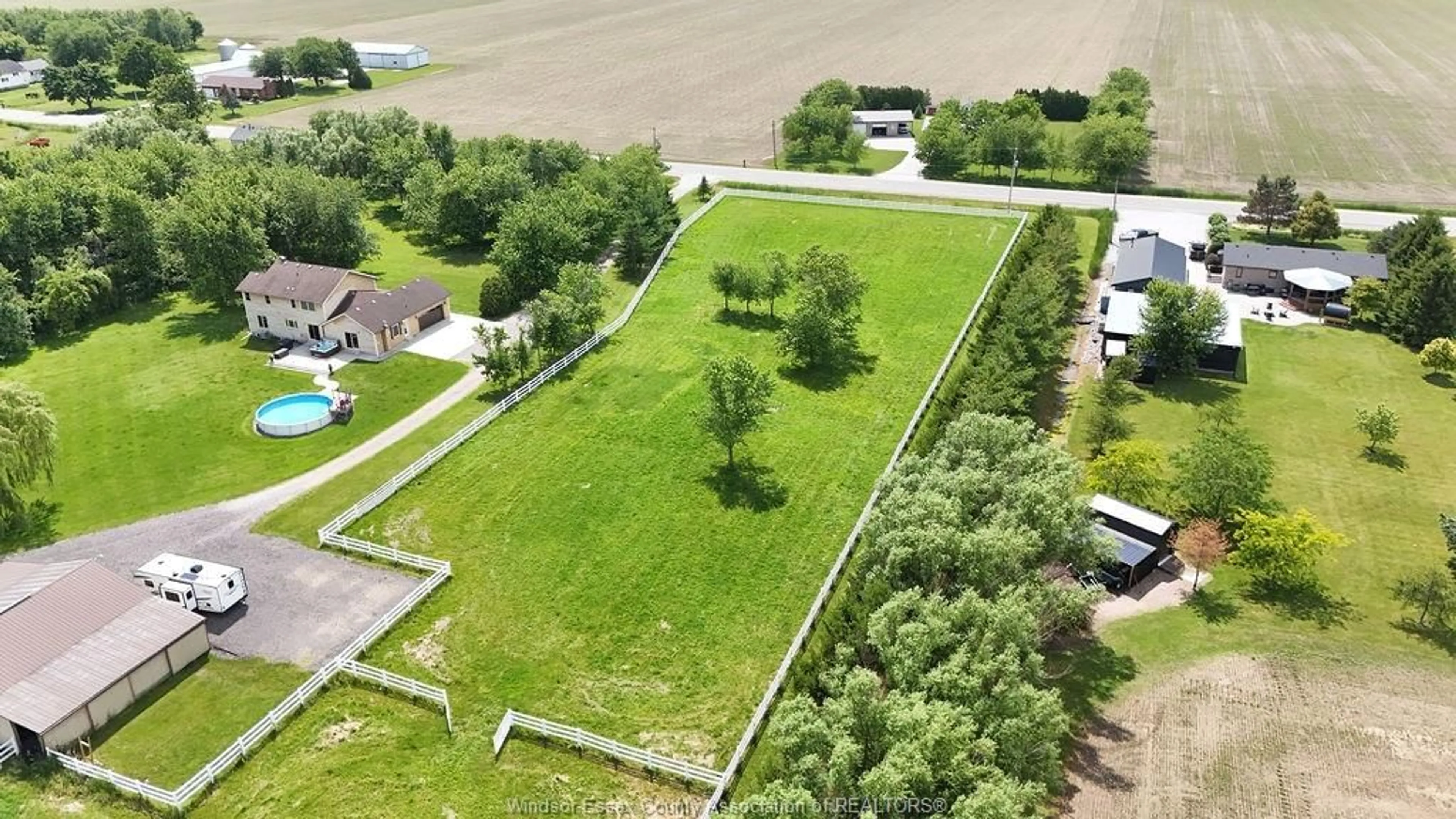 A pic from outside/outdoor area/front of a property/back of a property/a pic from drone, unknown for 1420 COUNTY RD 31, Lakeshore Ontario N0R 1S0