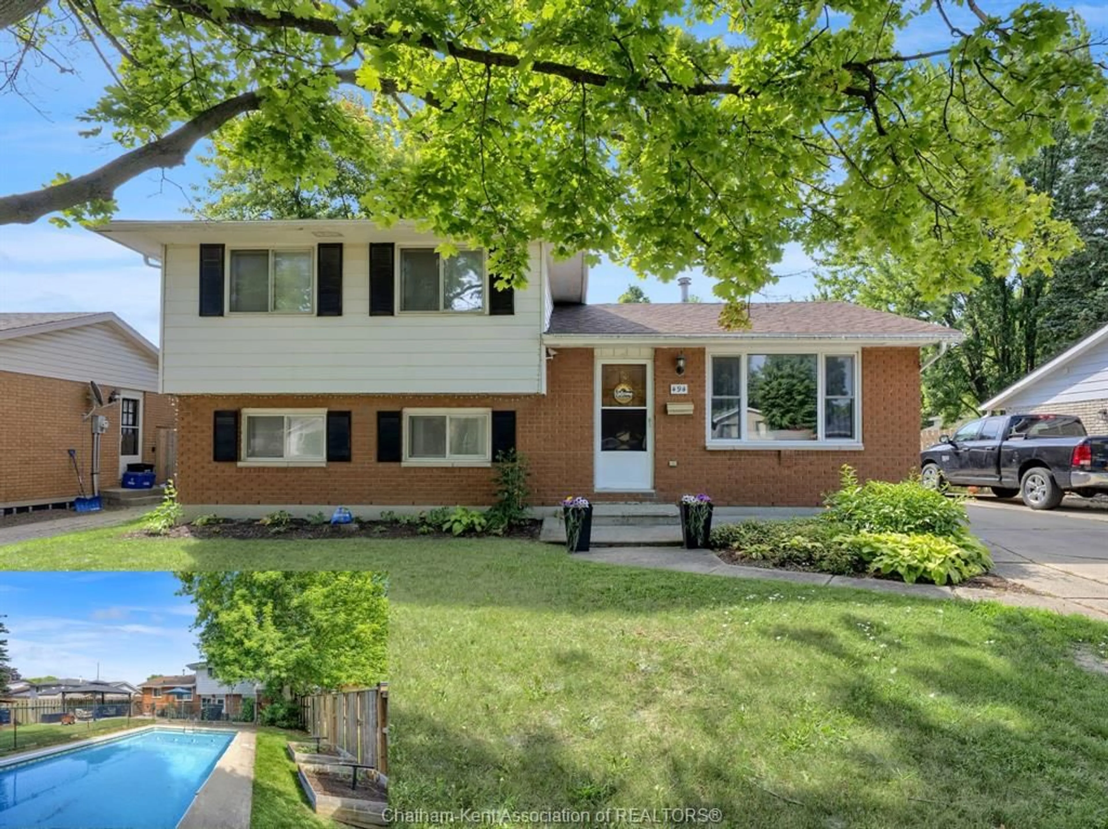 Home with brick exterior material, street for 494 McNaughton Ave, Chatham Ontario N7L 4J3