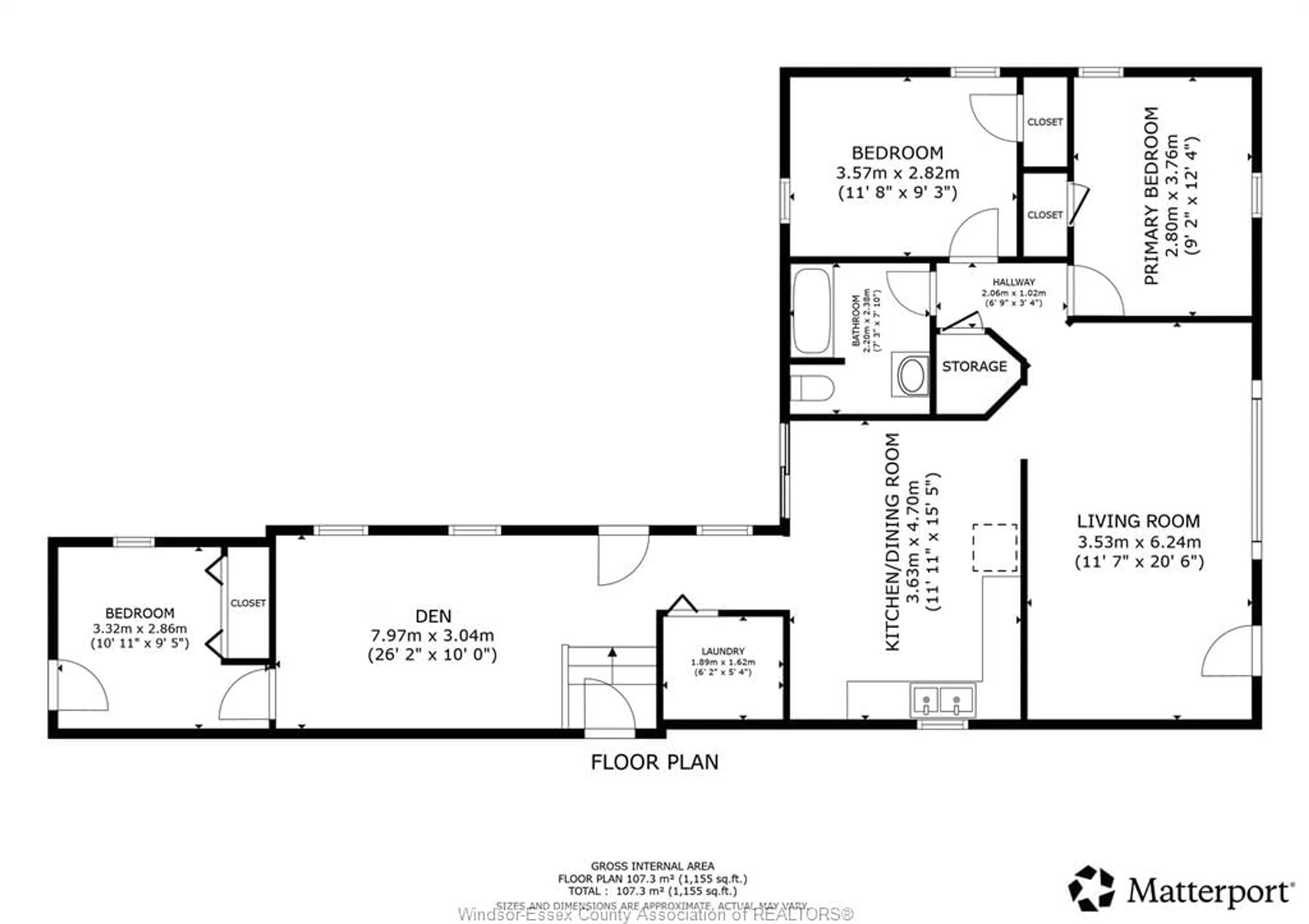 Floor plan for 92 Erie St, Kingsville Ontario N9Y 1N3