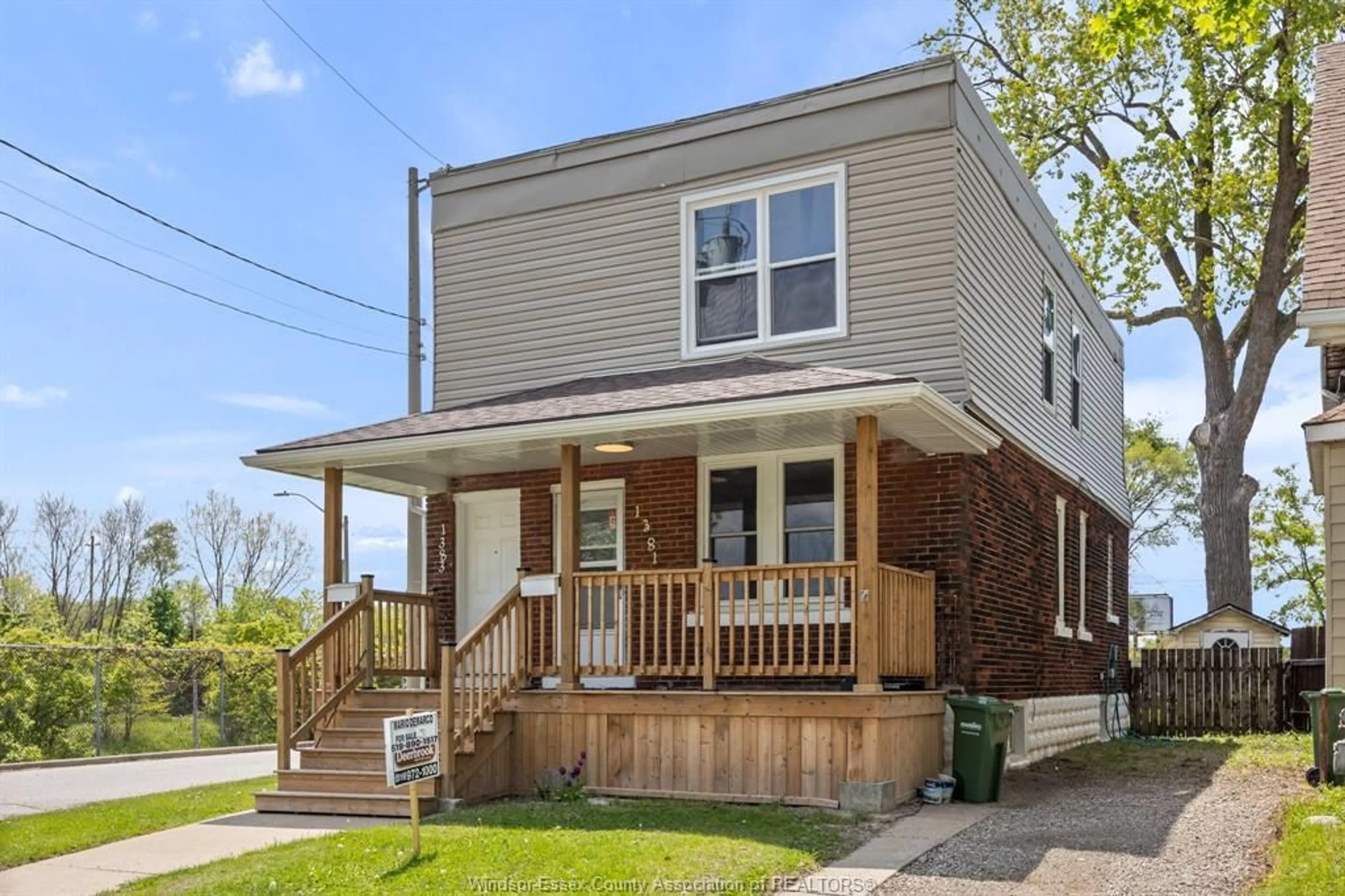 Home with brick exterior material, street for 1381-83 WELLINGTON, Windsor Ontario N8X 2C1