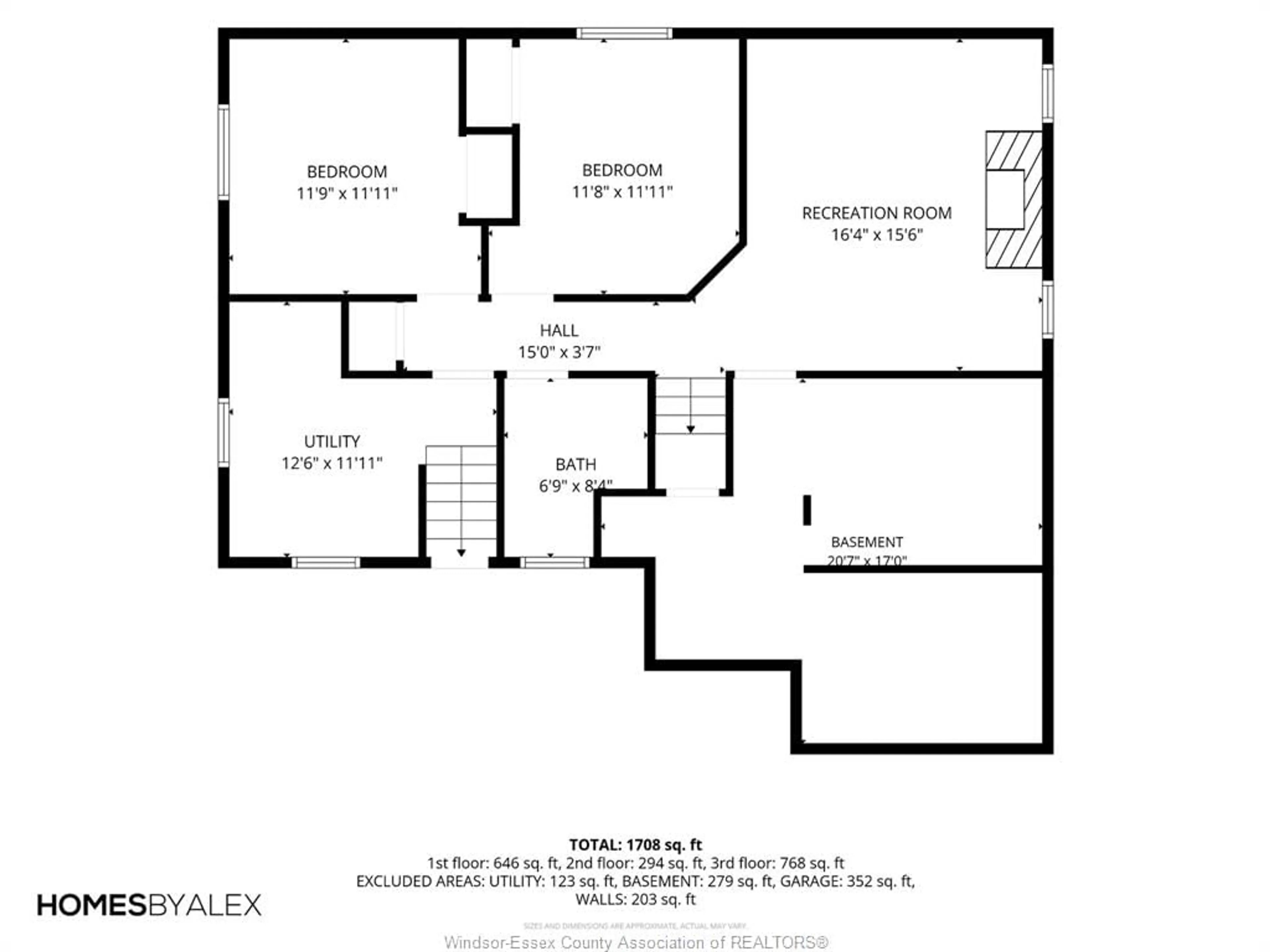 Floor plan for 184 MOUSSEAU, Belle River Ontario N8L 0M7