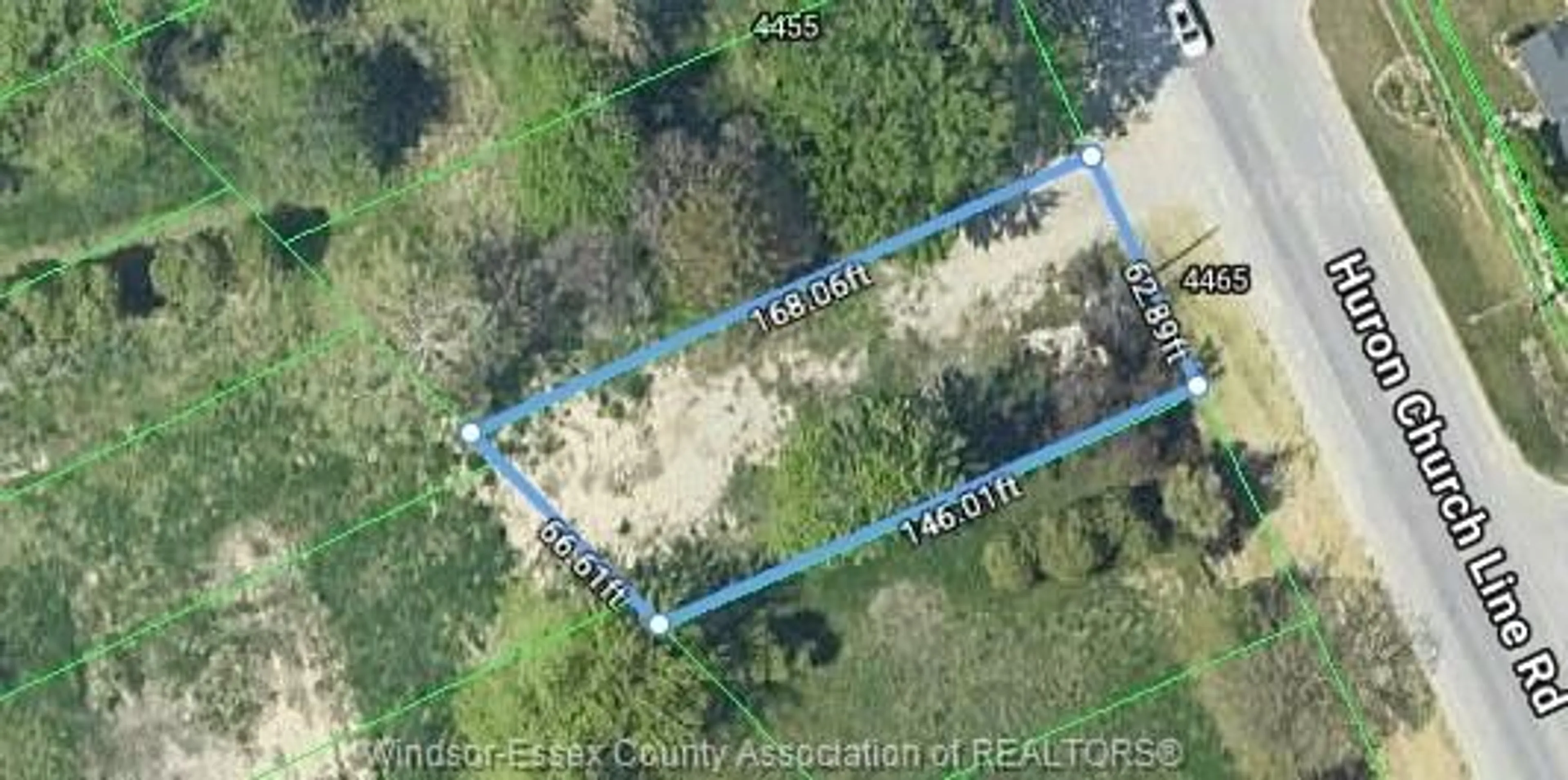 A pic from outside/outdoor area/front of a property/back of a property/a pic from drone, forest/trees view for V/L Huron Church Line Rd #LOT #3, LaSalle Ontario N9H 1H3