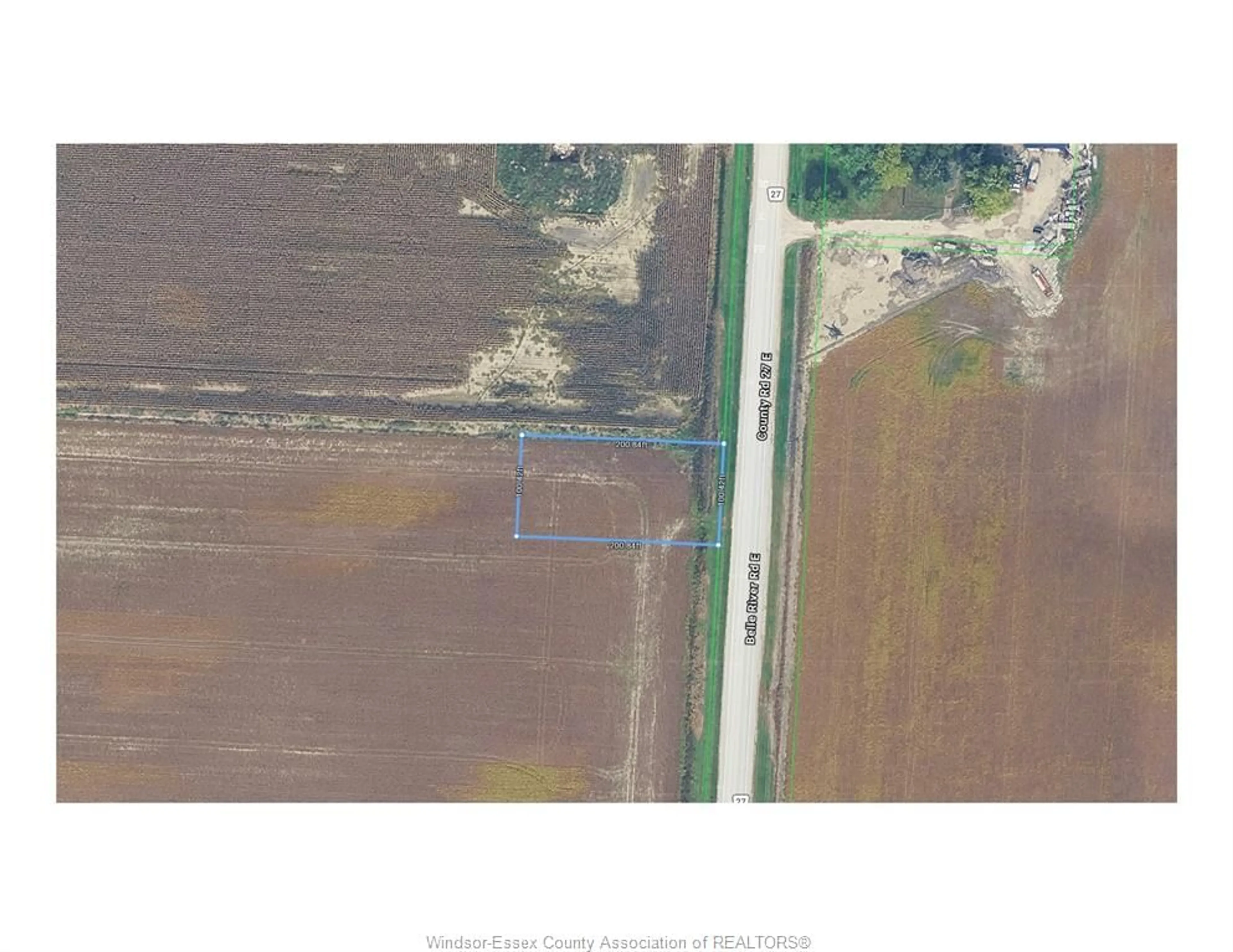 A pic from outside/outdoor area/front of a property/back of a property/a pic from drone, building for V/L COUNTY RD 27, Kingsville Ontario N0R 1B0