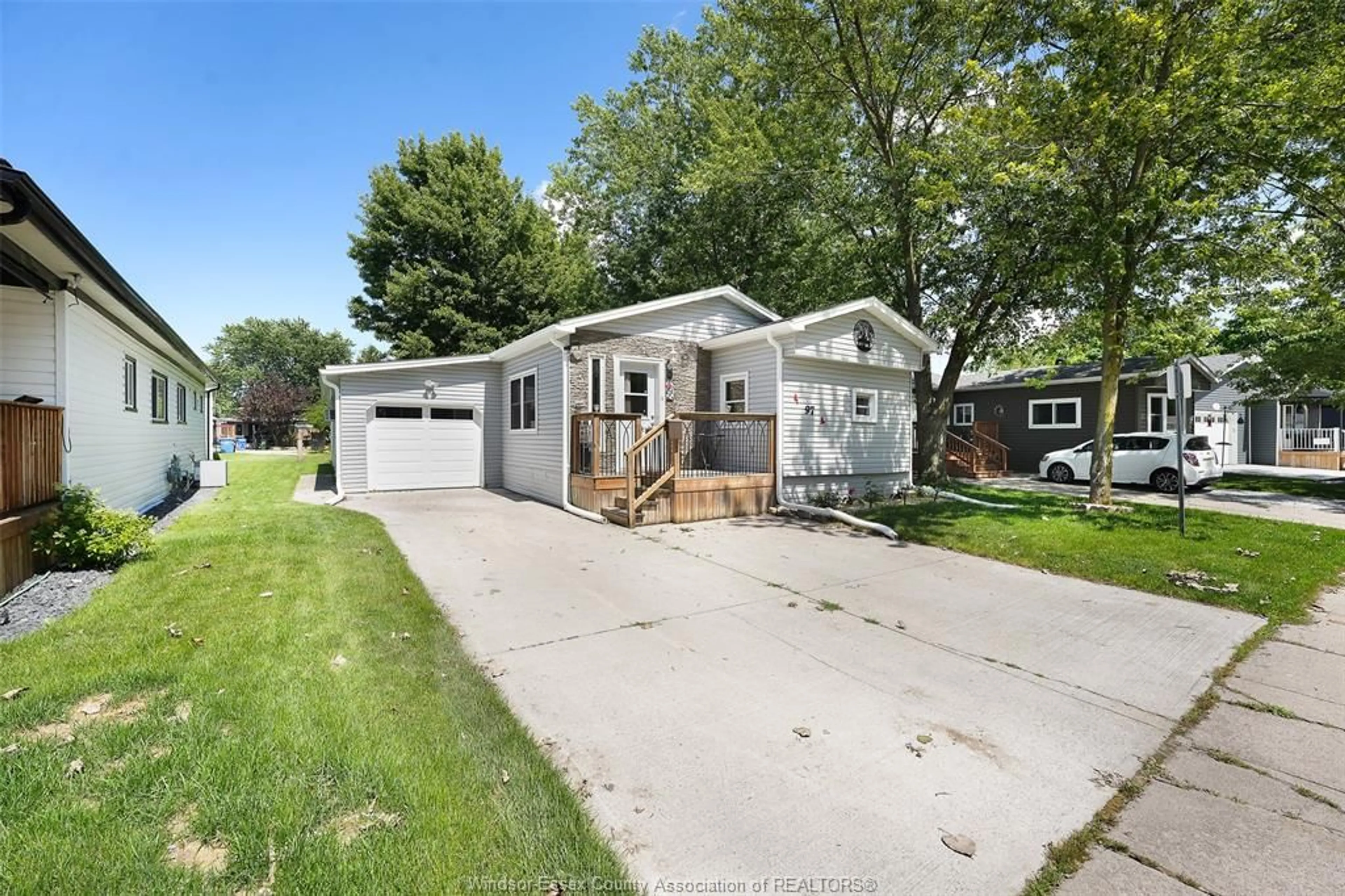 Home with vinyl exterior material, street for 97 Dana Dr, Essex Ontario N8M 1Z9