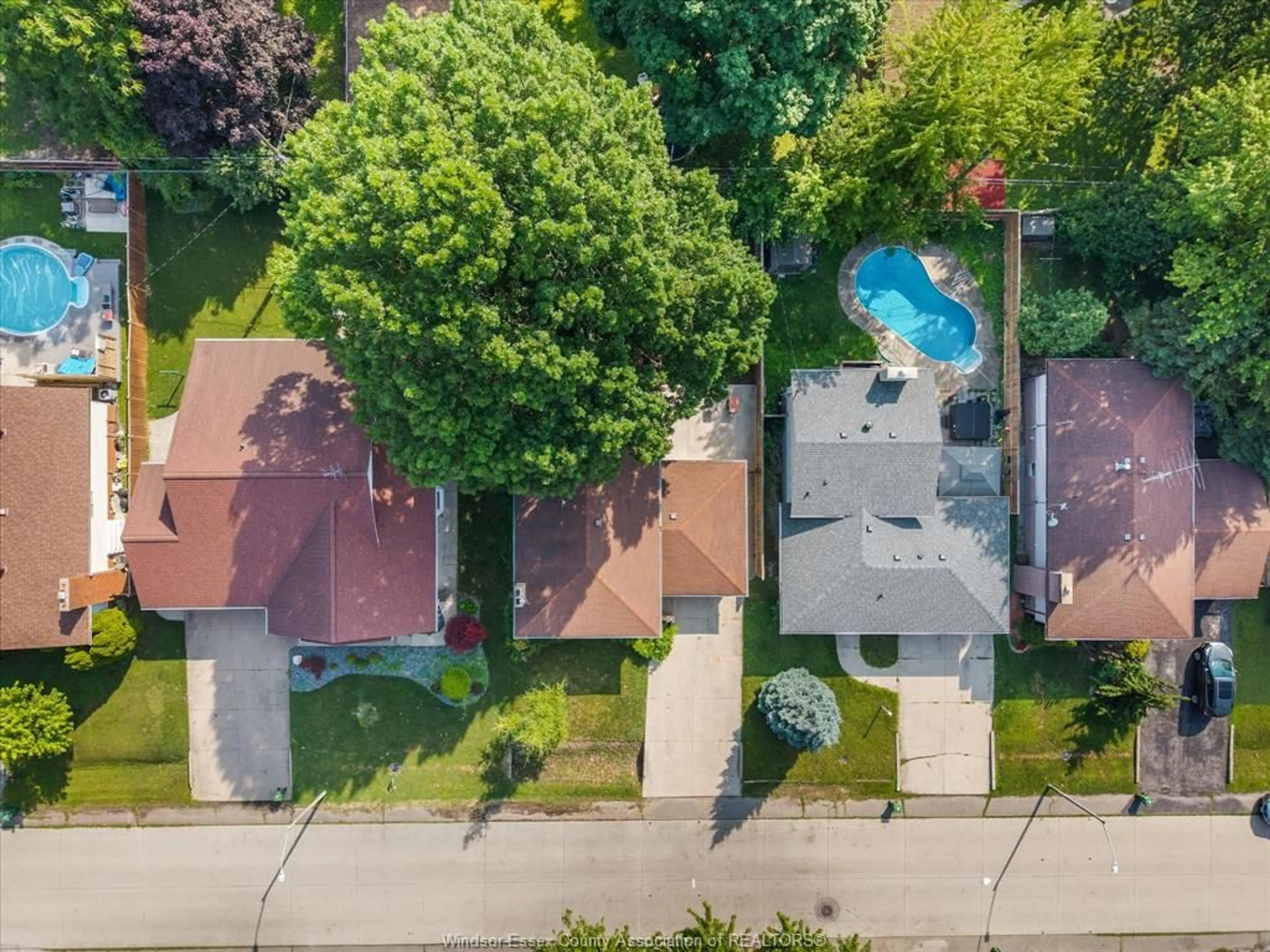 A pic from outside/outdoor area/front of a property/back of a property/a pic from drone, street for 3842 BLISS, Windsor Ontario N8W 4Z6
