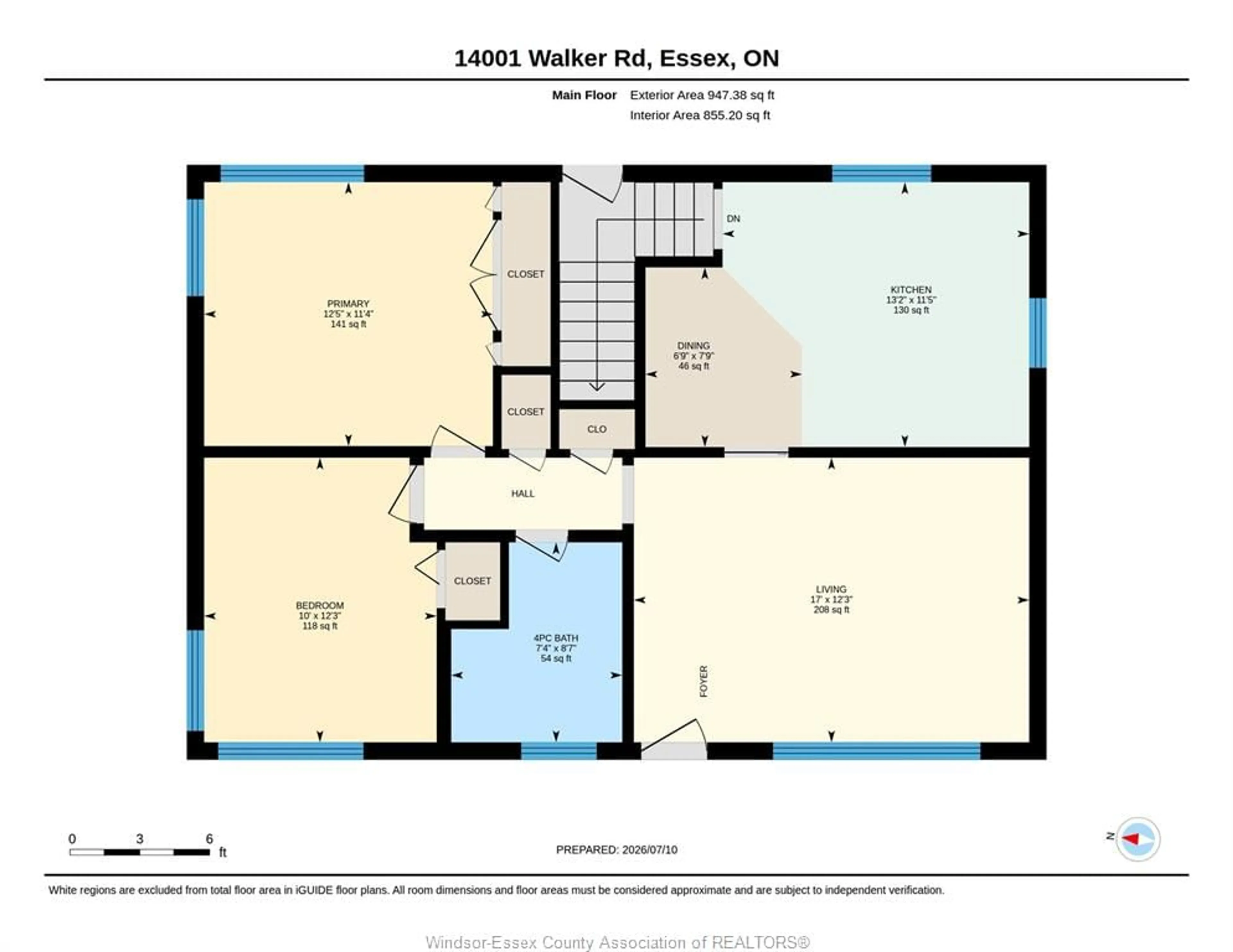 Floor plan for 14001 WALKER ROAD, Essex Ontario N0R 1J0