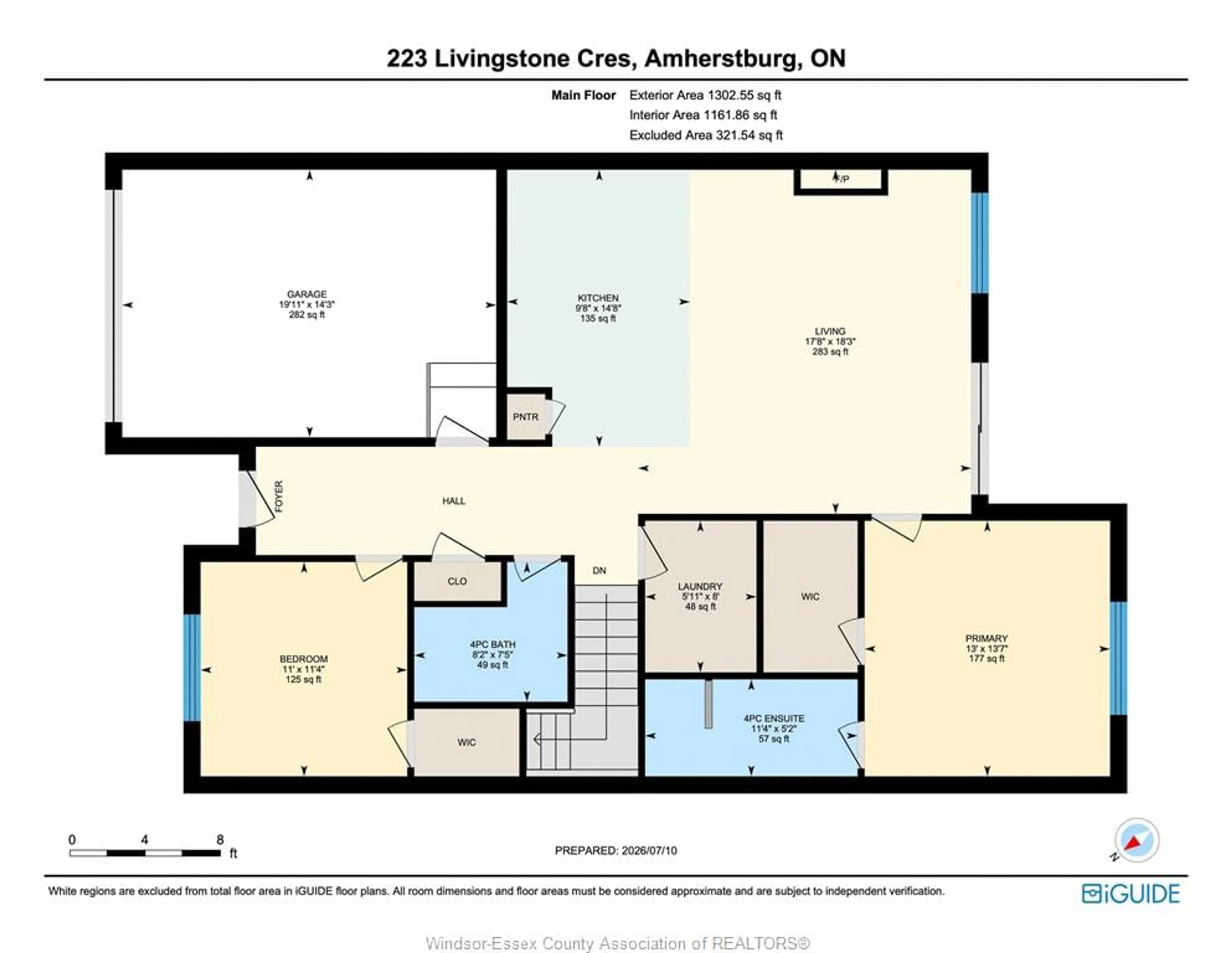 Floor plan for 223 Livingstone Cres, Amherstburg Ontario N9V 0H1