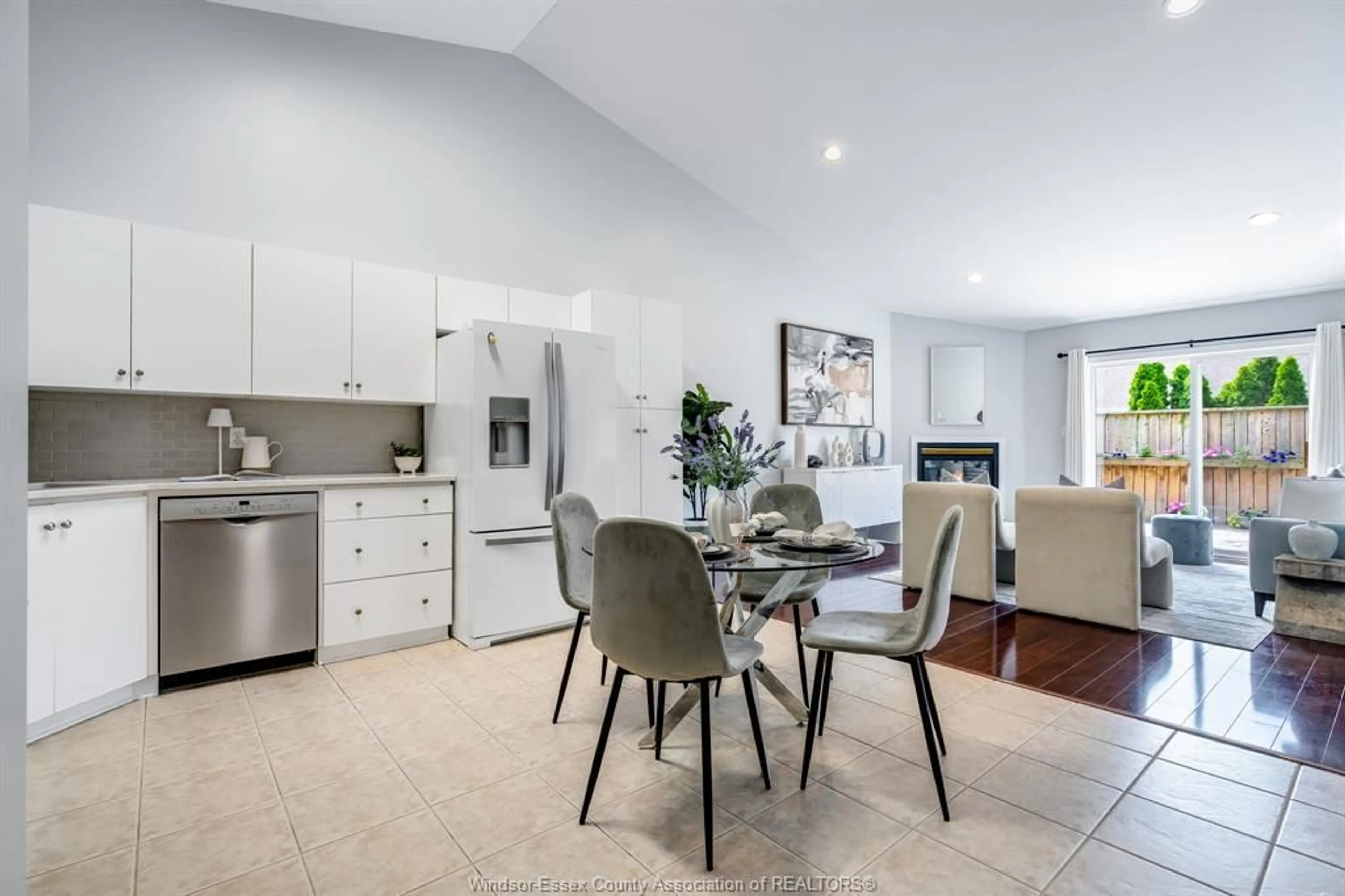 Open concept kitchen, ceramic/tile floor for 11541 Cormorant St, Windsor Ontario N8P 1L7