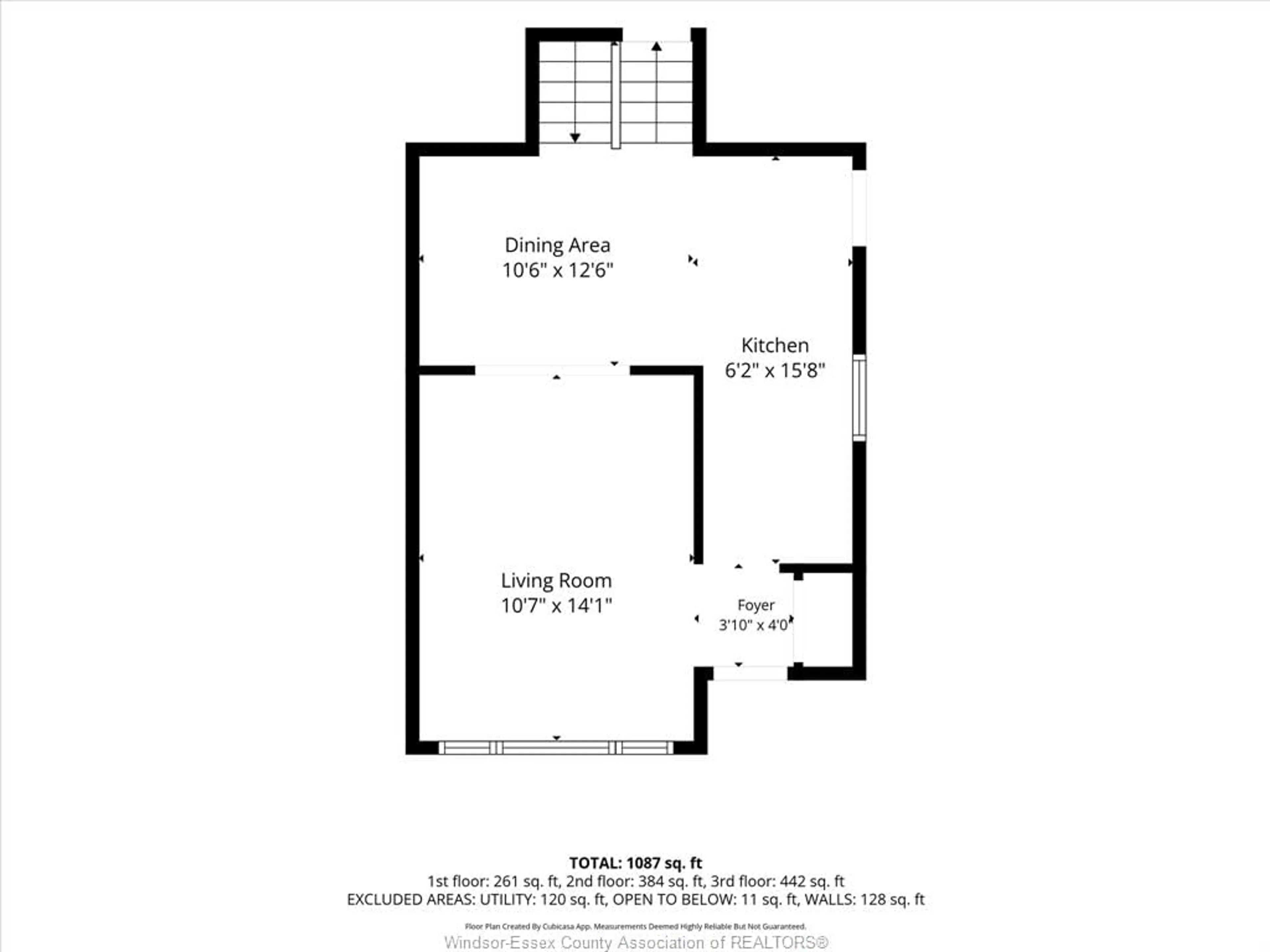 Floor plan for 129 Lansdowne Ave, Kingsville Ontario N9Y 1S4