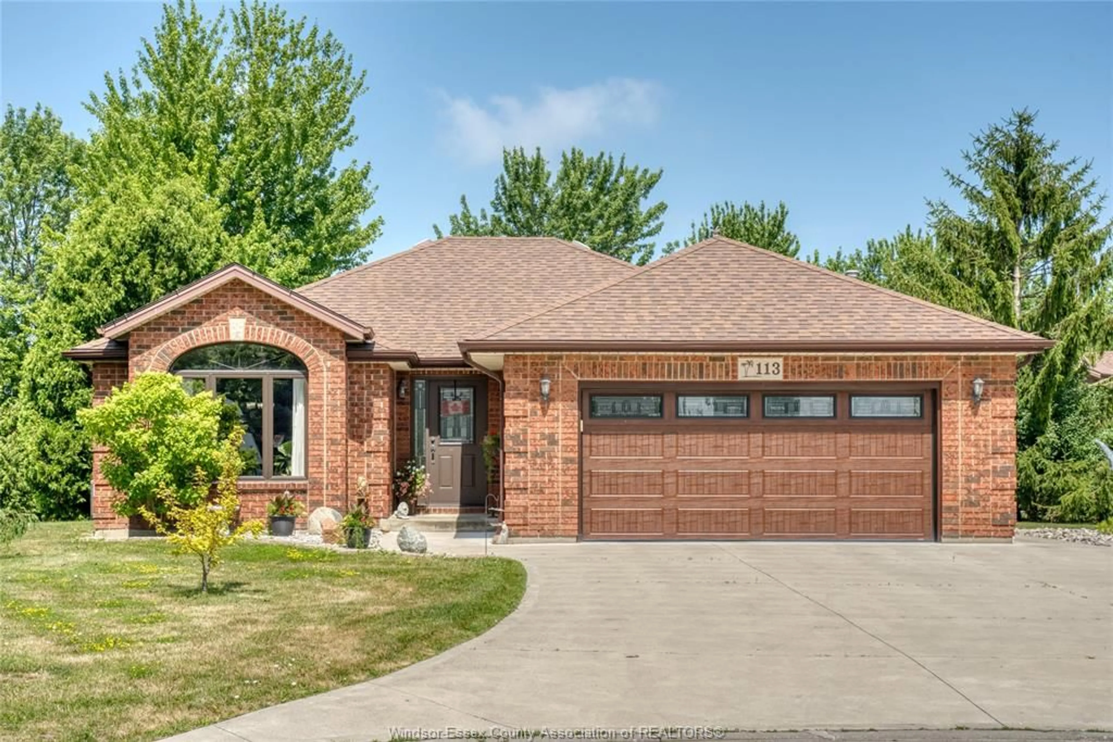 Home with brick exterior material, street for 113 BEACH Crt, Stoney Point Ontario N0R 1N0