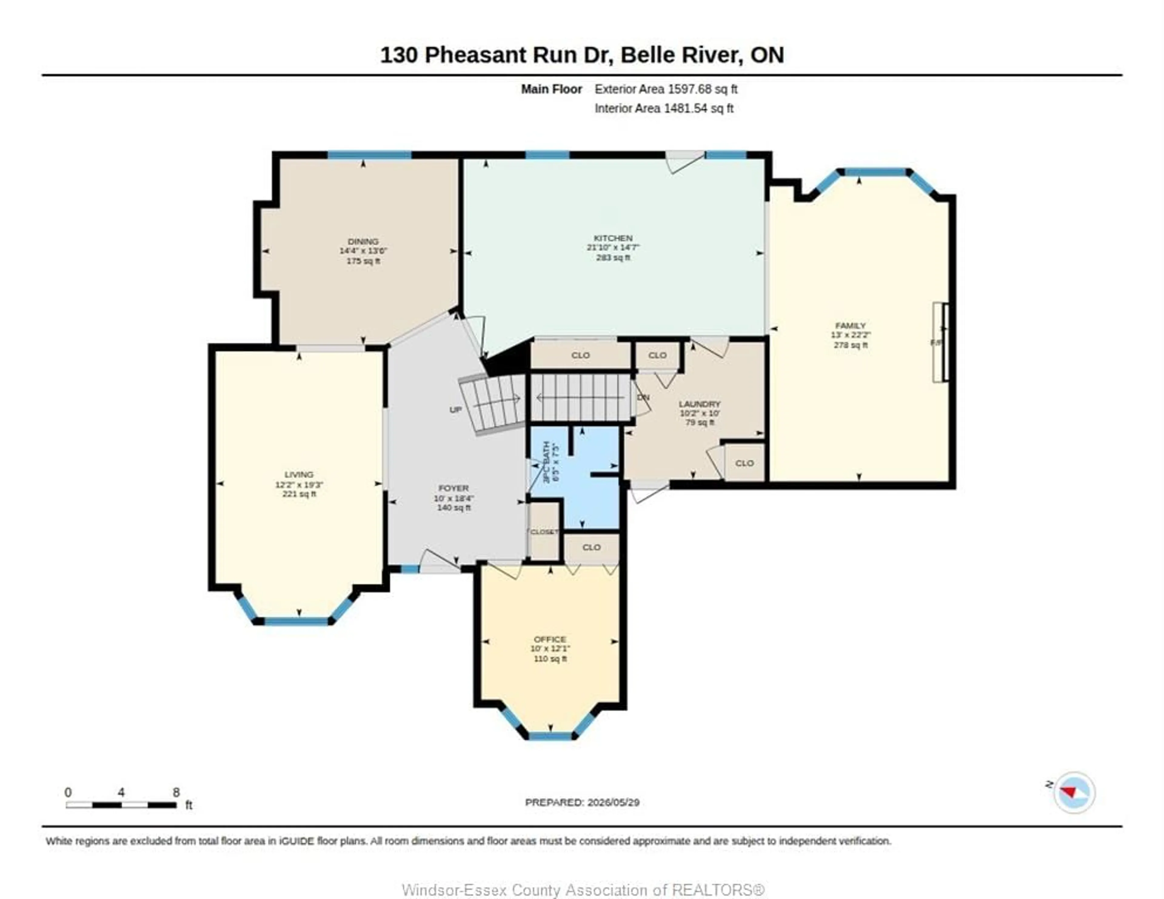 Floor plan for 130 Pheasant Run Dr, Lakeshore Ontario N8L 0Z7