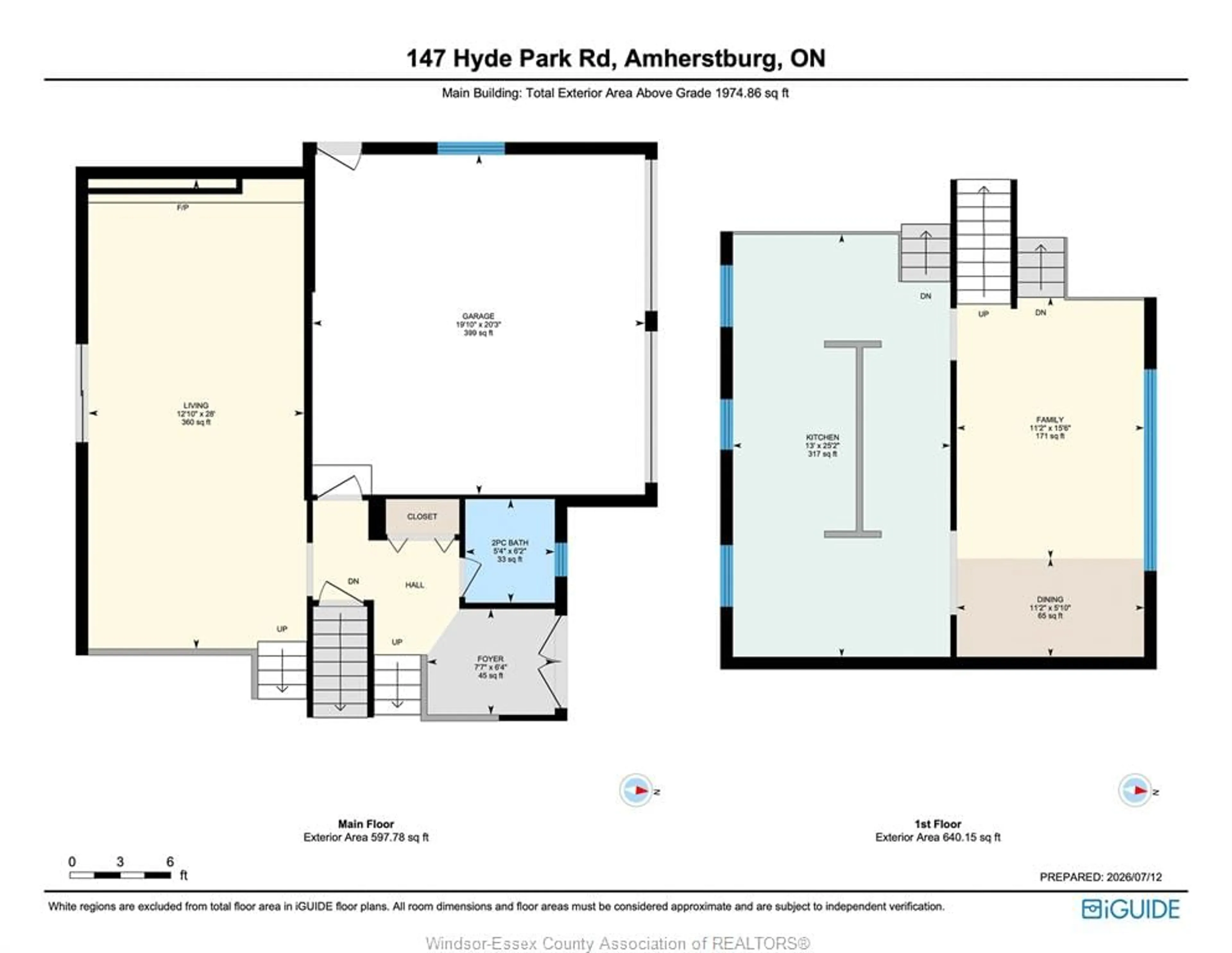 Floor plan for 147 HYDE PARK Rd, Amherstburg Ontario N9V 3R3