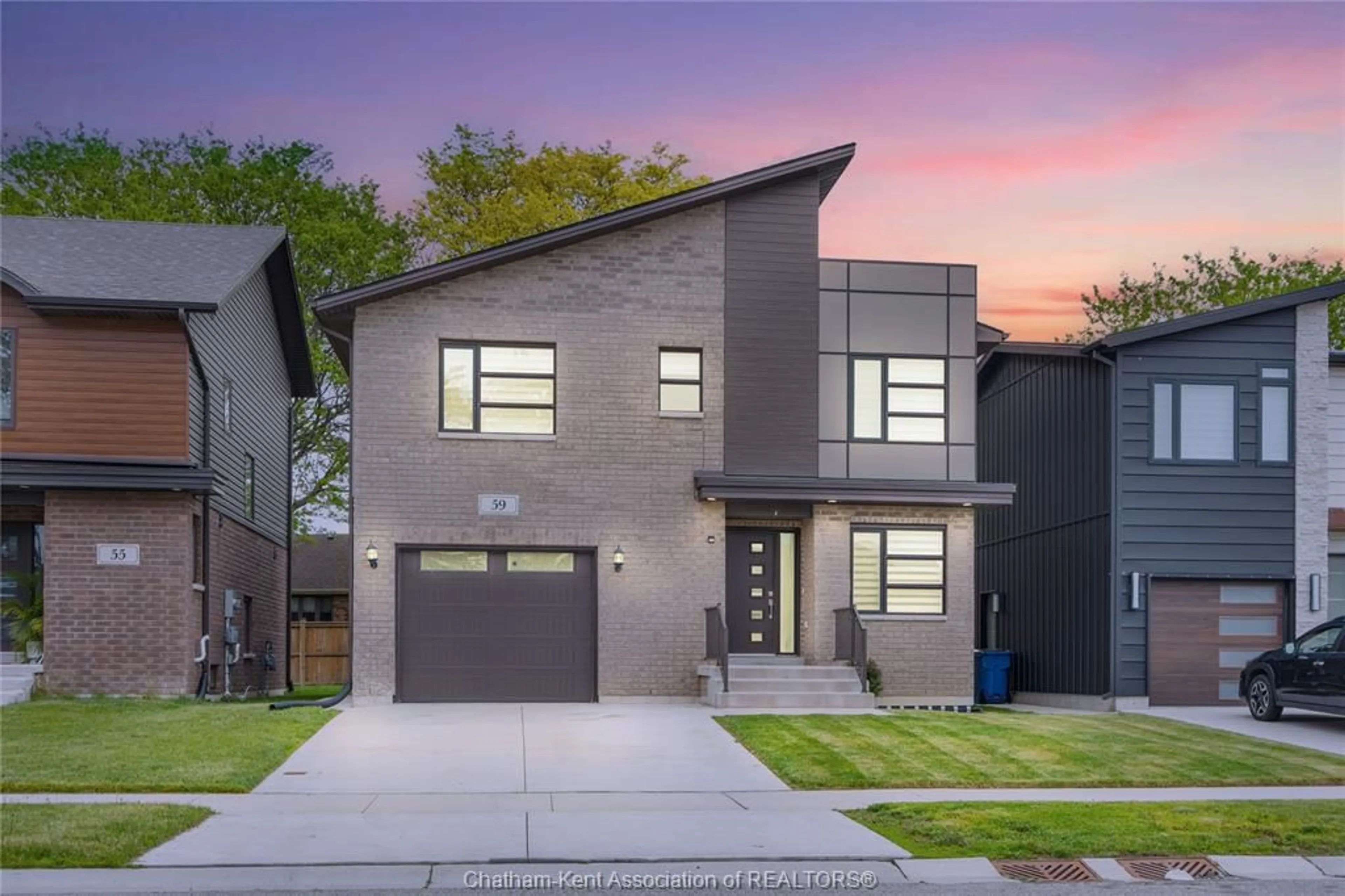 Home with brick exterior material, street for 59 CHURCHILL PARK Rd, Chatham Ontario N7M 0R8