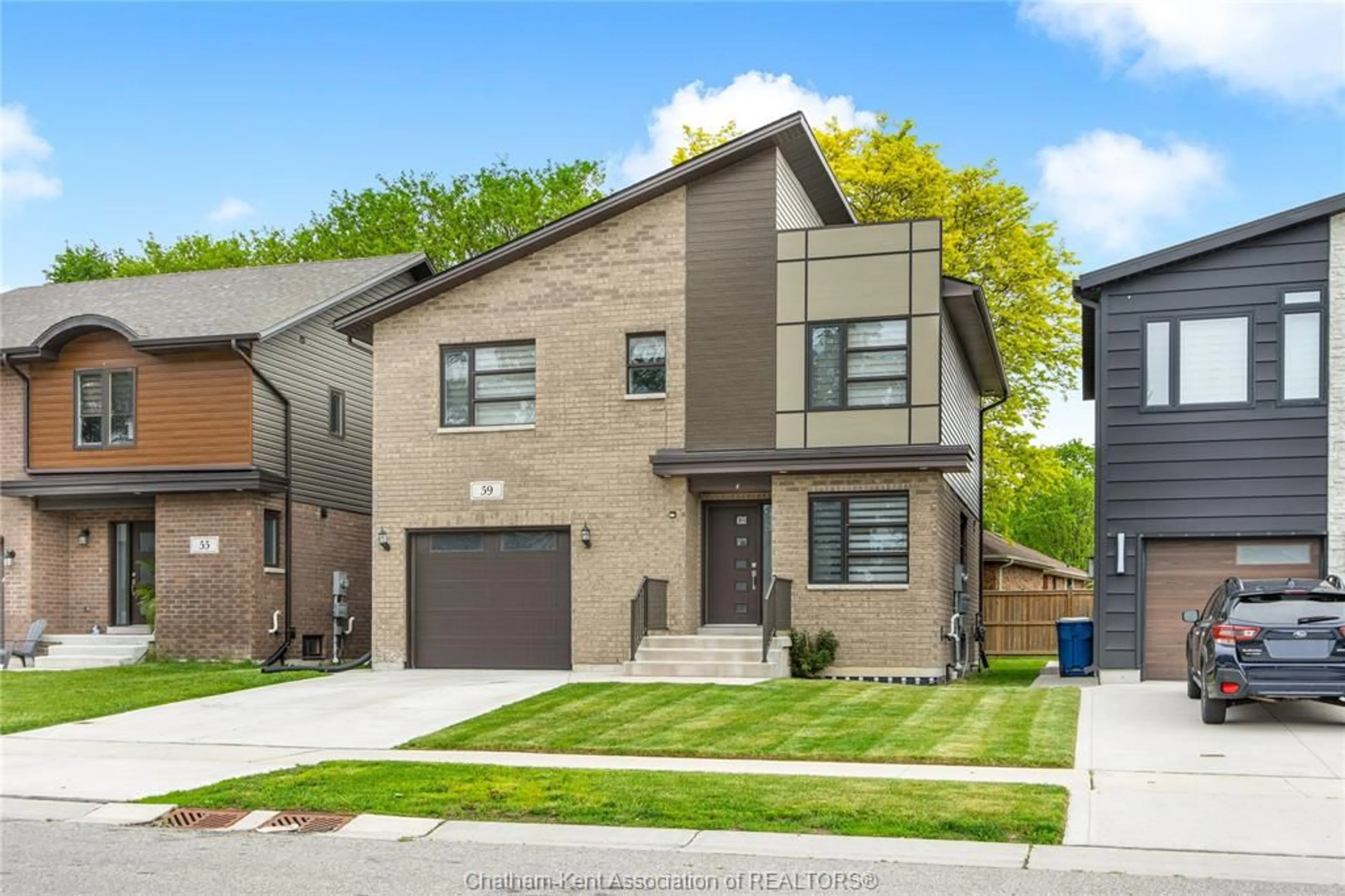 Home with brick exterior material, street for 59 CHURCHILL PARK Rd, Chatham Ontario N7M 0R8