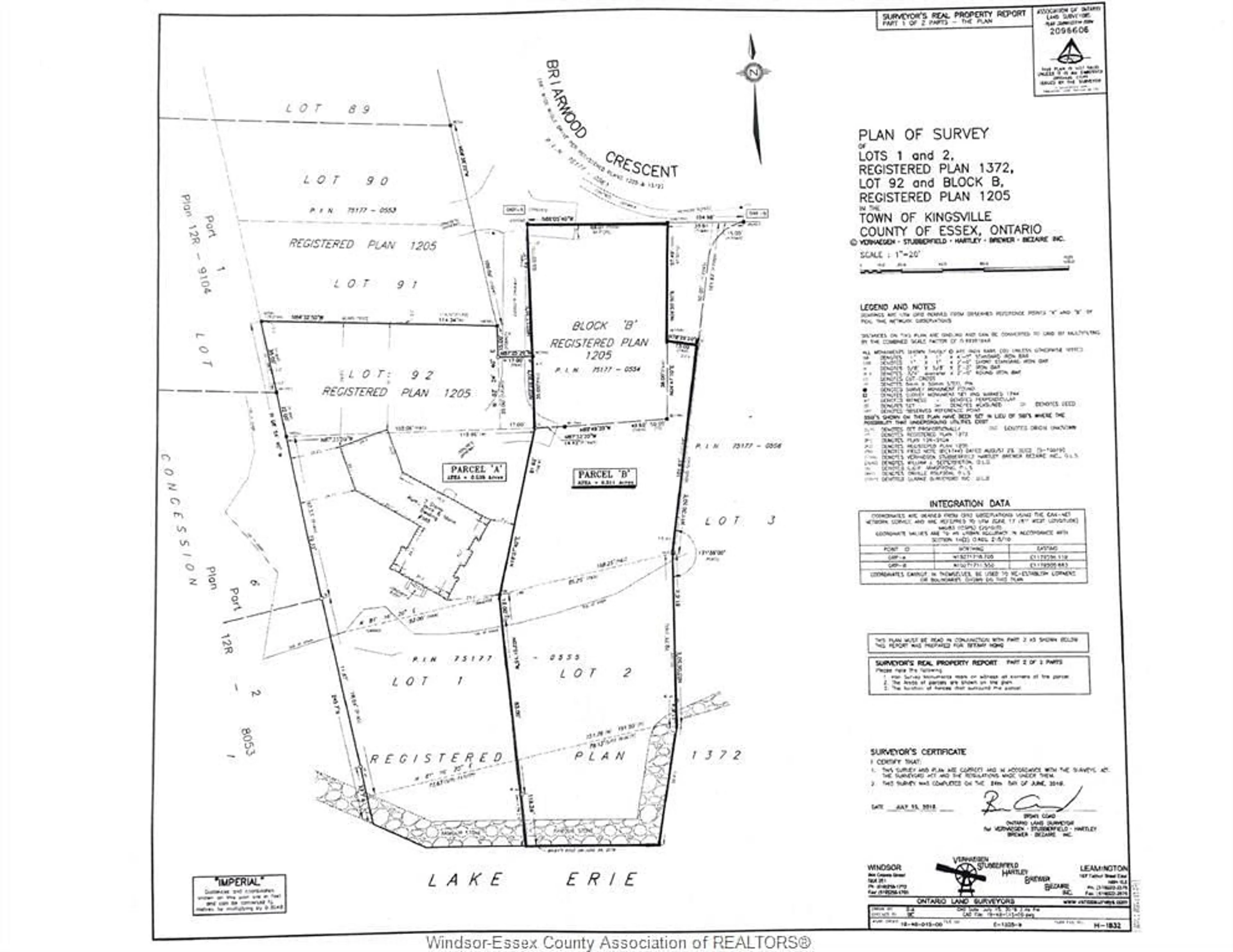 Floor plan for V/L BRIARWOOD Cres, Kingsville Ontario N9Y 2S1