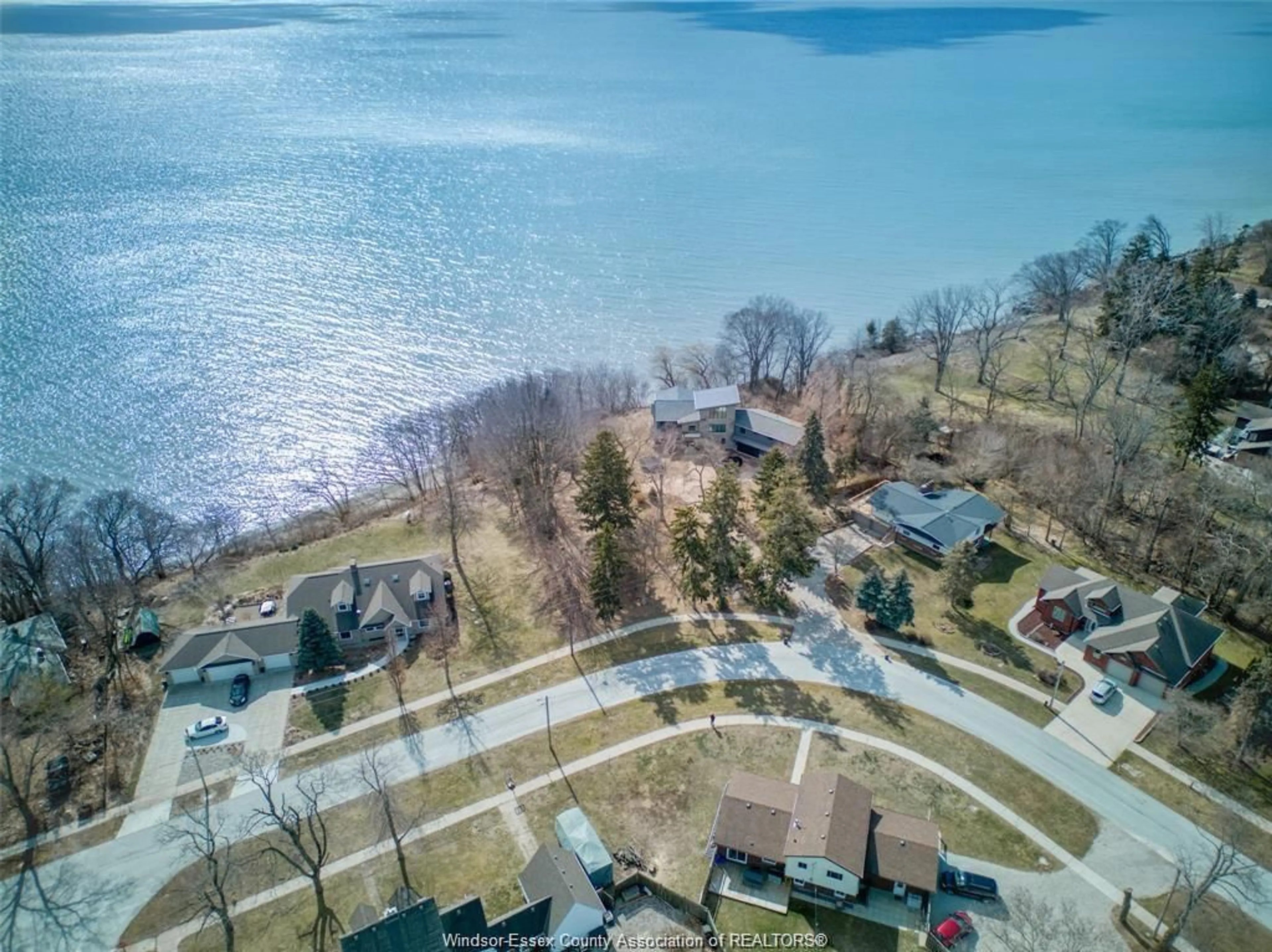 A pic from outside/outdoor area/front of a property/back of a property/a pic from drone, water/lake/river/ocean view for V/L BRIARWOOD Cres, Kingsville Ontario N9Y 2S1