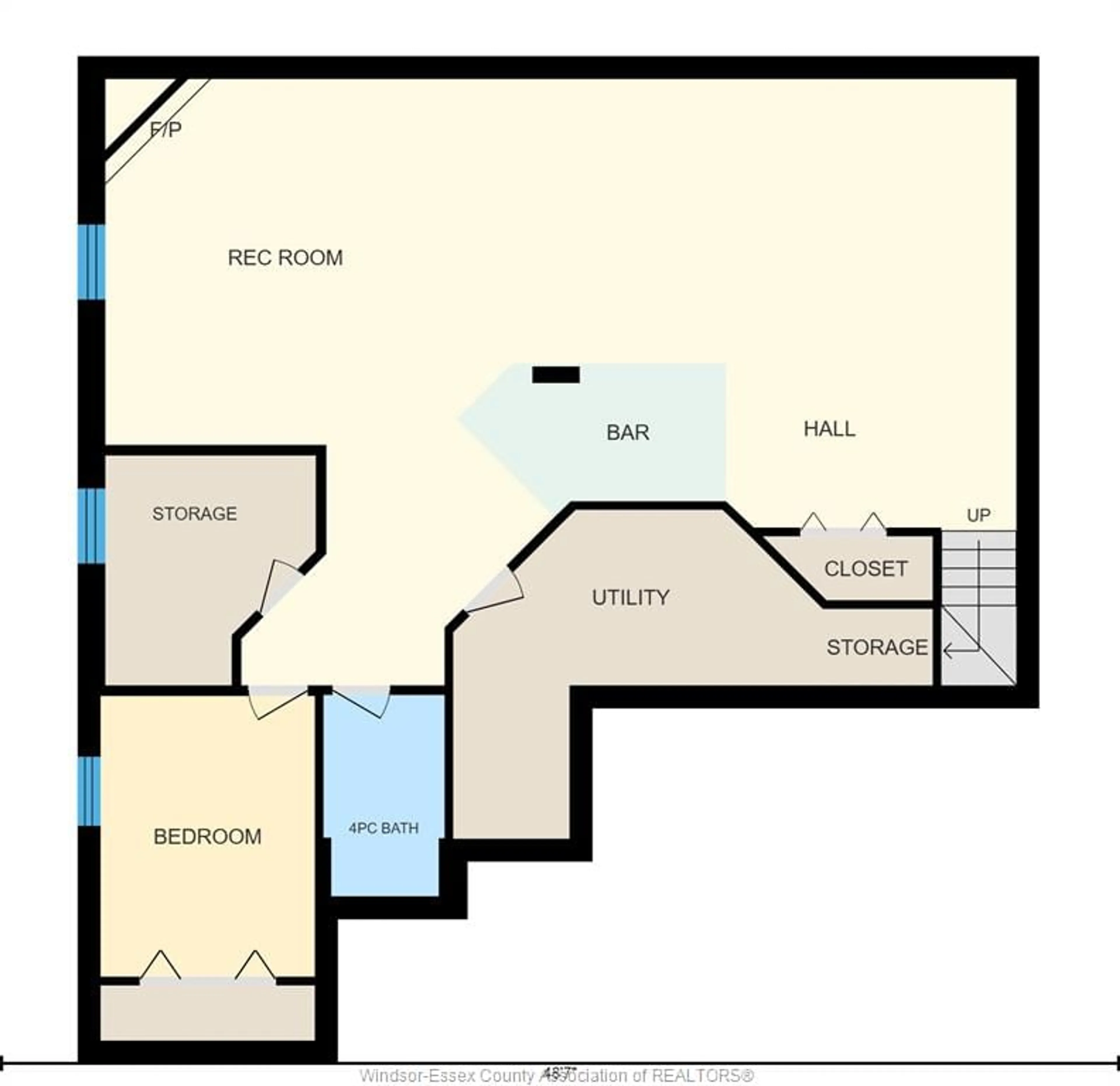 Floor plan for 160 HANLAN St, Essex Ontario N8M 3H1