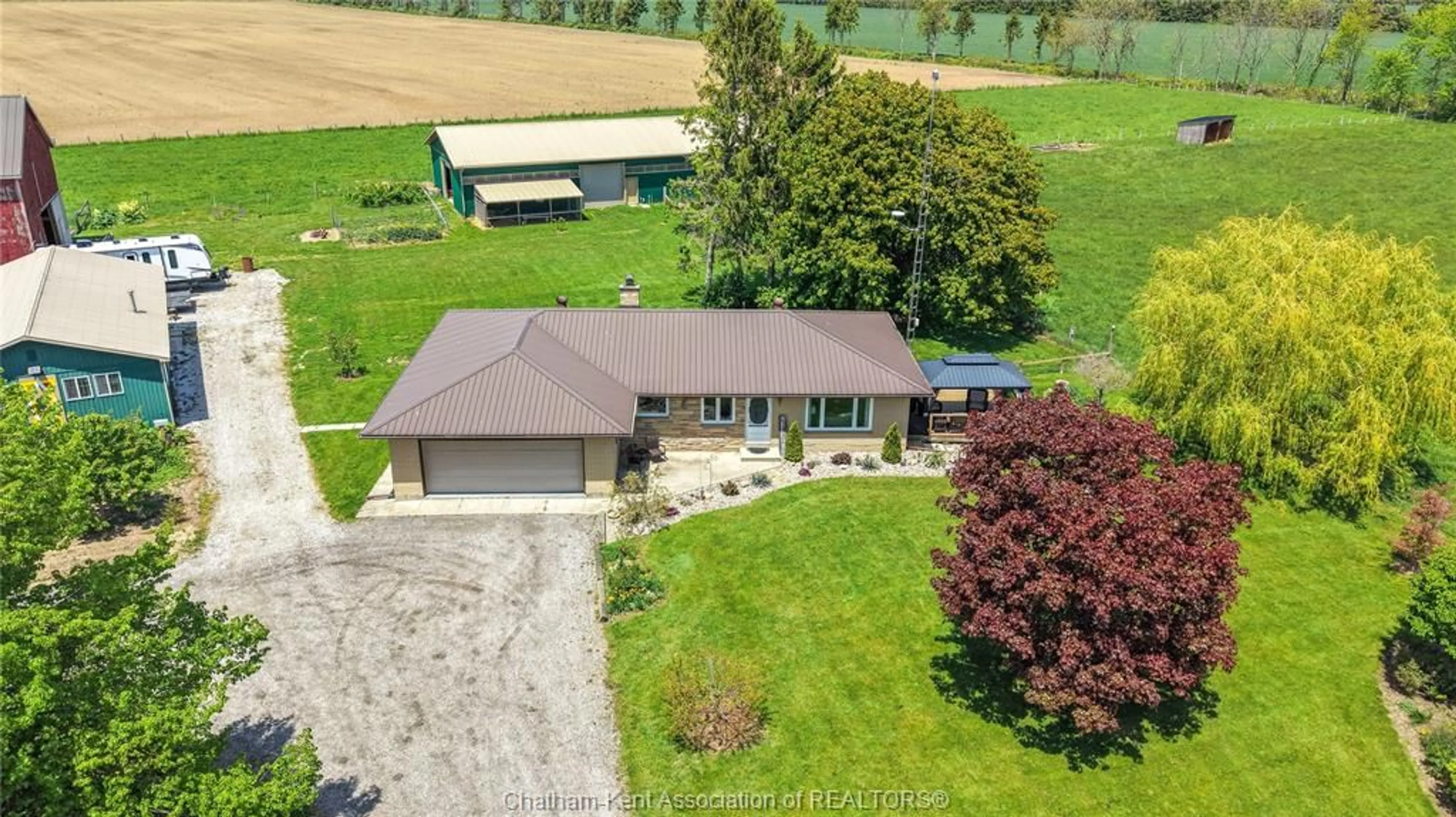 A pic from outside/outdoor area/front of a property/back of a property/a pic from drone, unknown for 7527 TALBOT Trail, Blenheim Ontario N0P 1A0