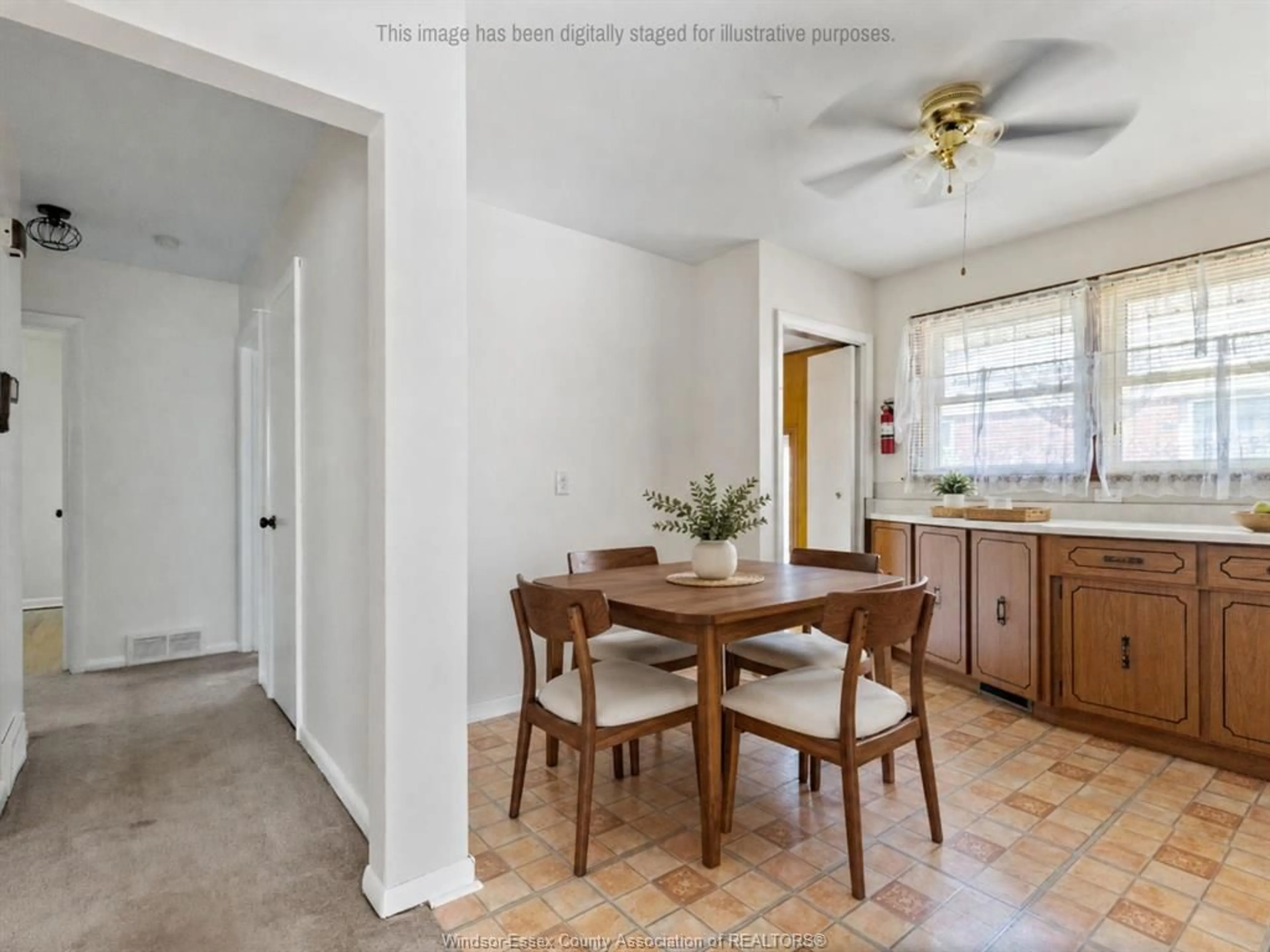 Dining room, ceramic/tile floor for 3800 ROSEMOUNT Ave, Windsor Ontario N9C 2E5