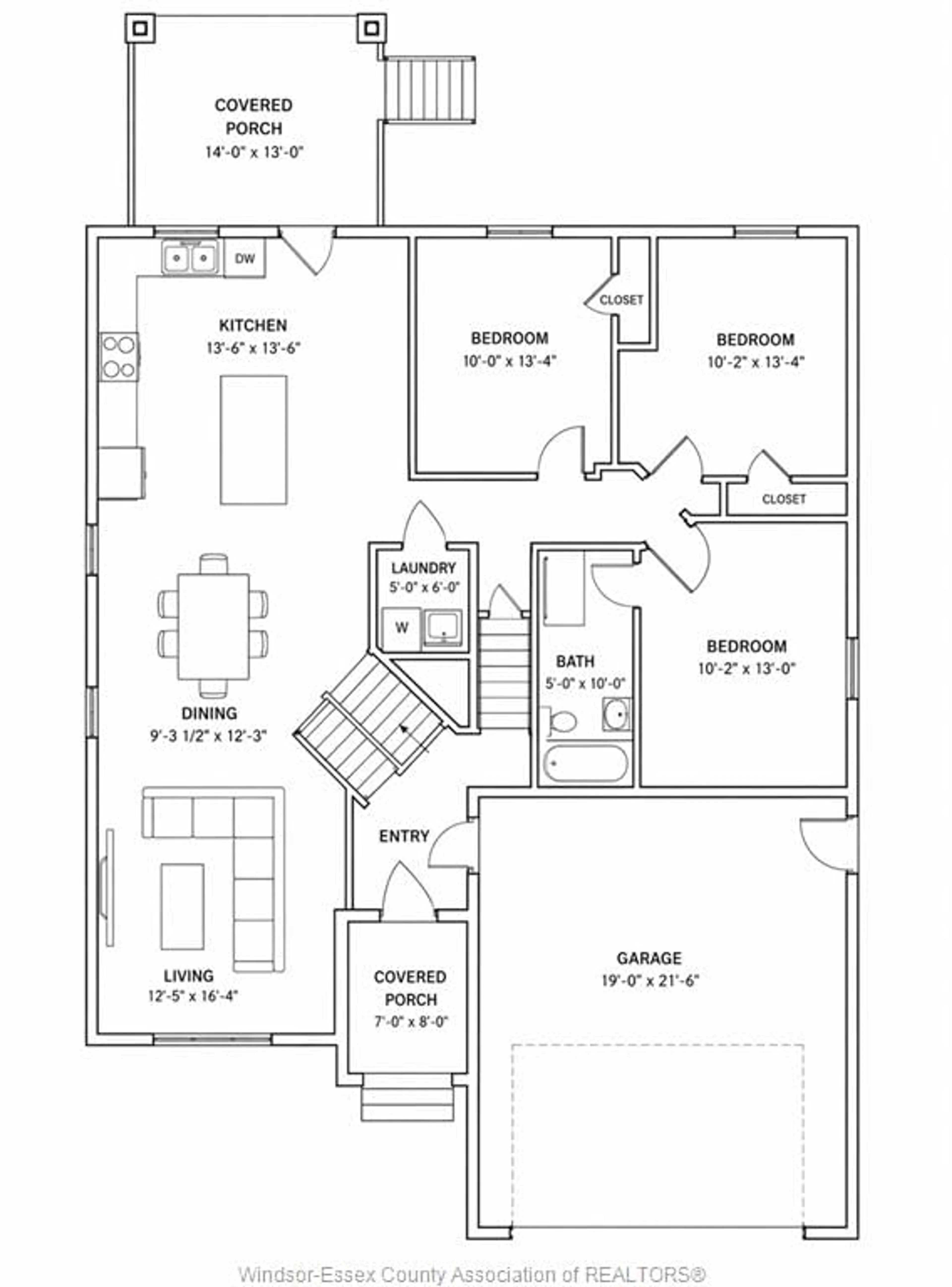 Floor plan for 21 Hawthorne Cres, Tilbury Ontario N0P 2L0
