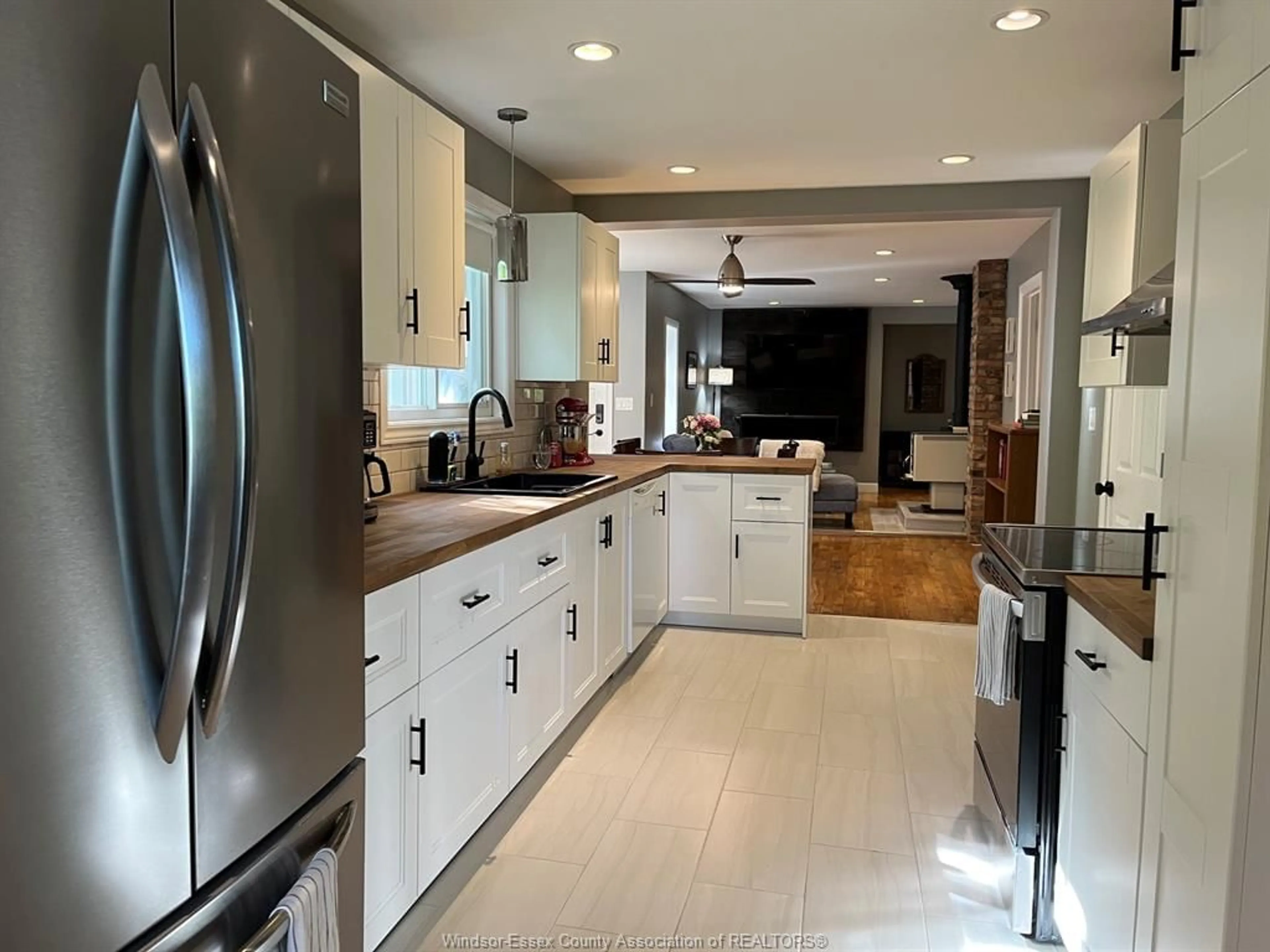 Open concept kitchen, ceramic/tile floor for 769 ASSUMPTION, Windsor Ontario N9A 3B7