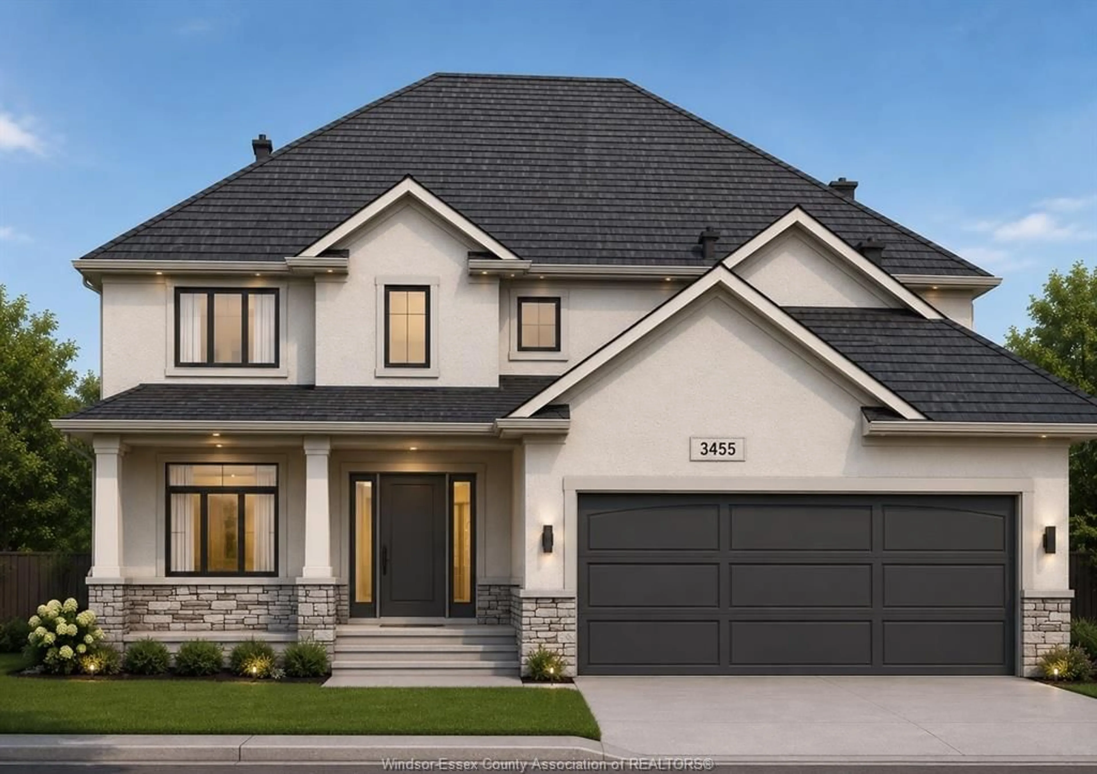 Home with vinyl exterior material, street for 3455 OKE Dr, LaSalle Ontario N9J 0E5