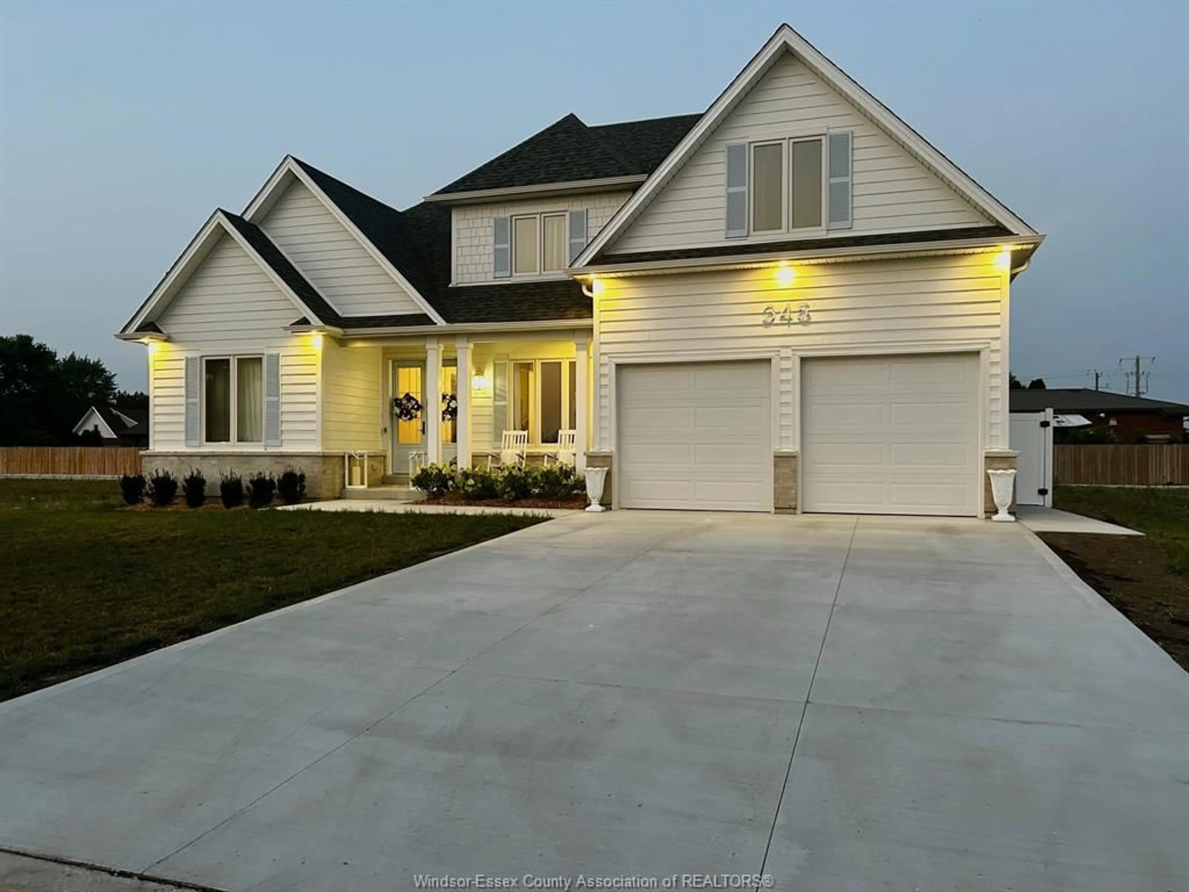 Home with vinyl exterior material, street for 345 MARLA, Lakeshore Ontario N8L 1N9