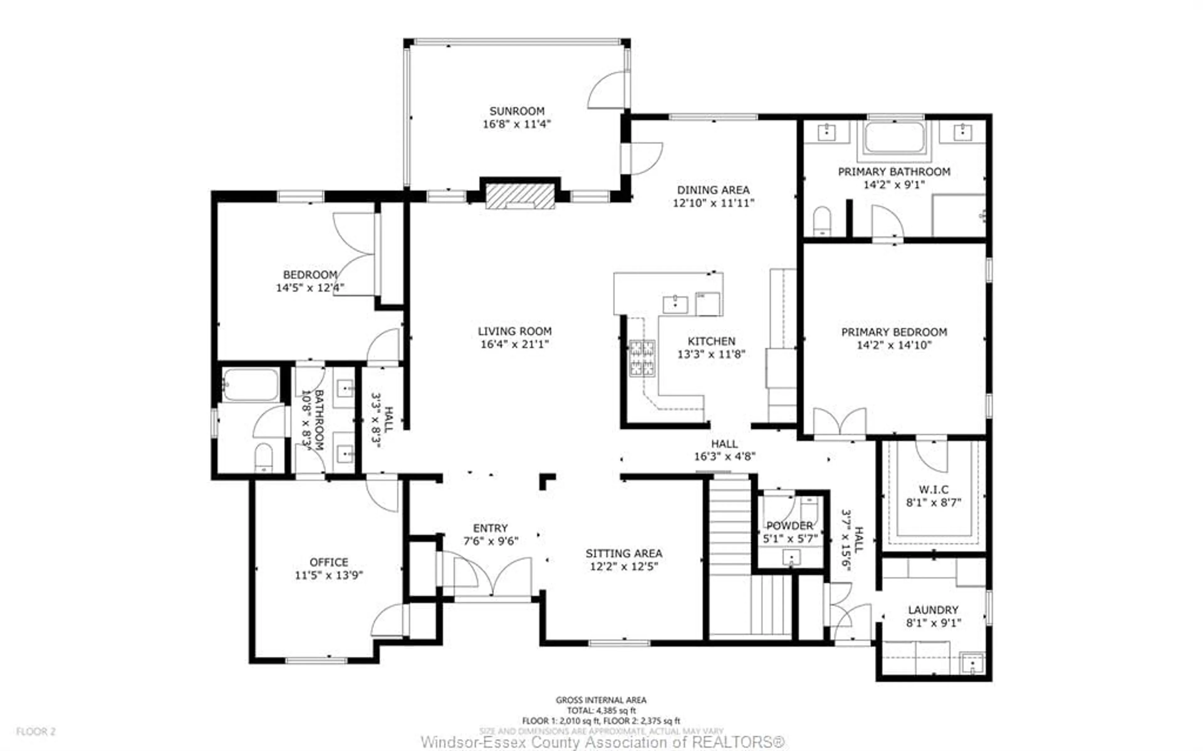 Floor plan for 295 CRYSTAL BAY Dr, Amherstburg Ontario N9V 4A6