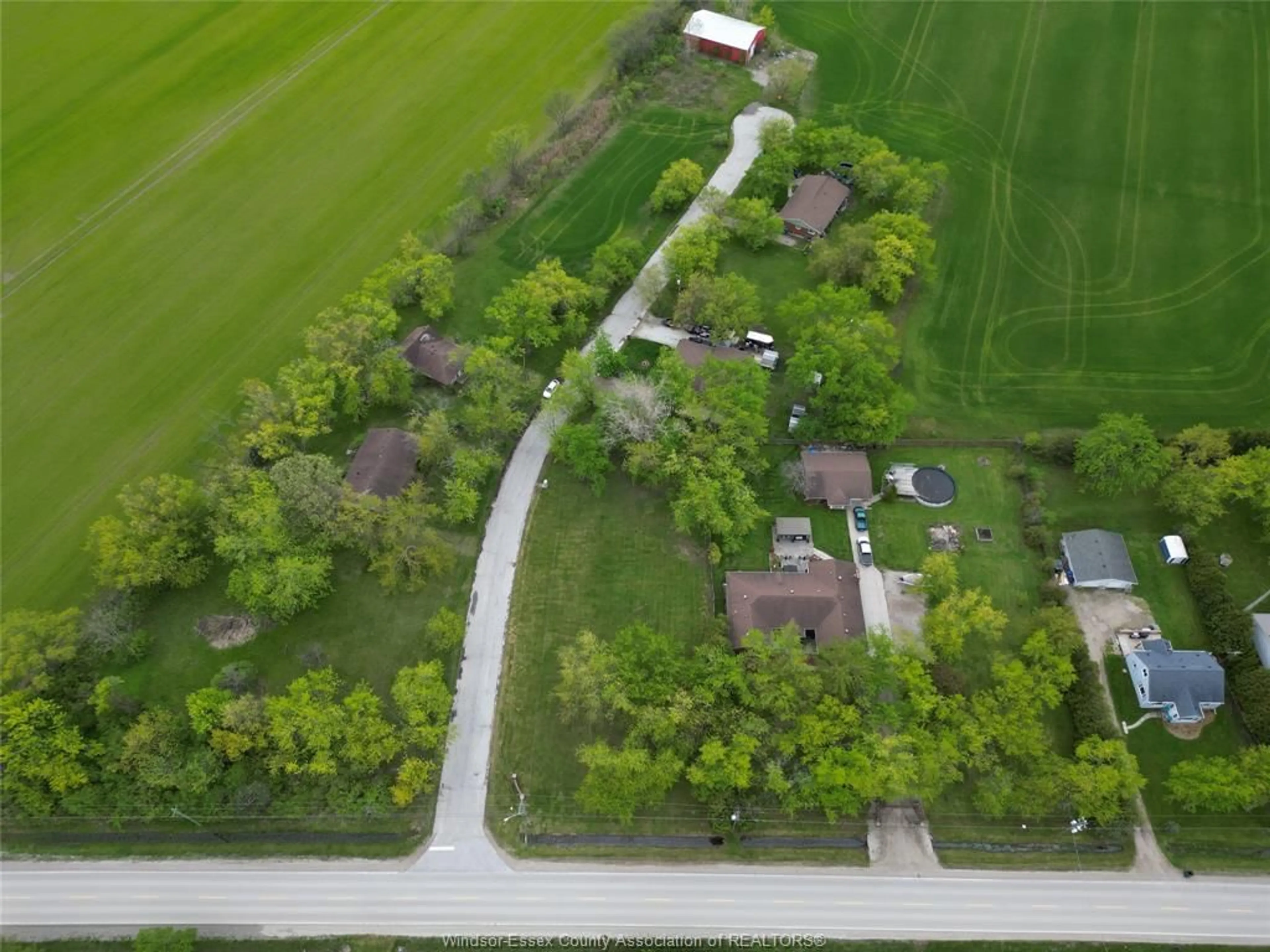 A pic from outside/outdoor area/front of a property/back of a property/a pic from drone, street for 4650-4666 CABOTO Dr, LaSalle Ontario N9H 0H2