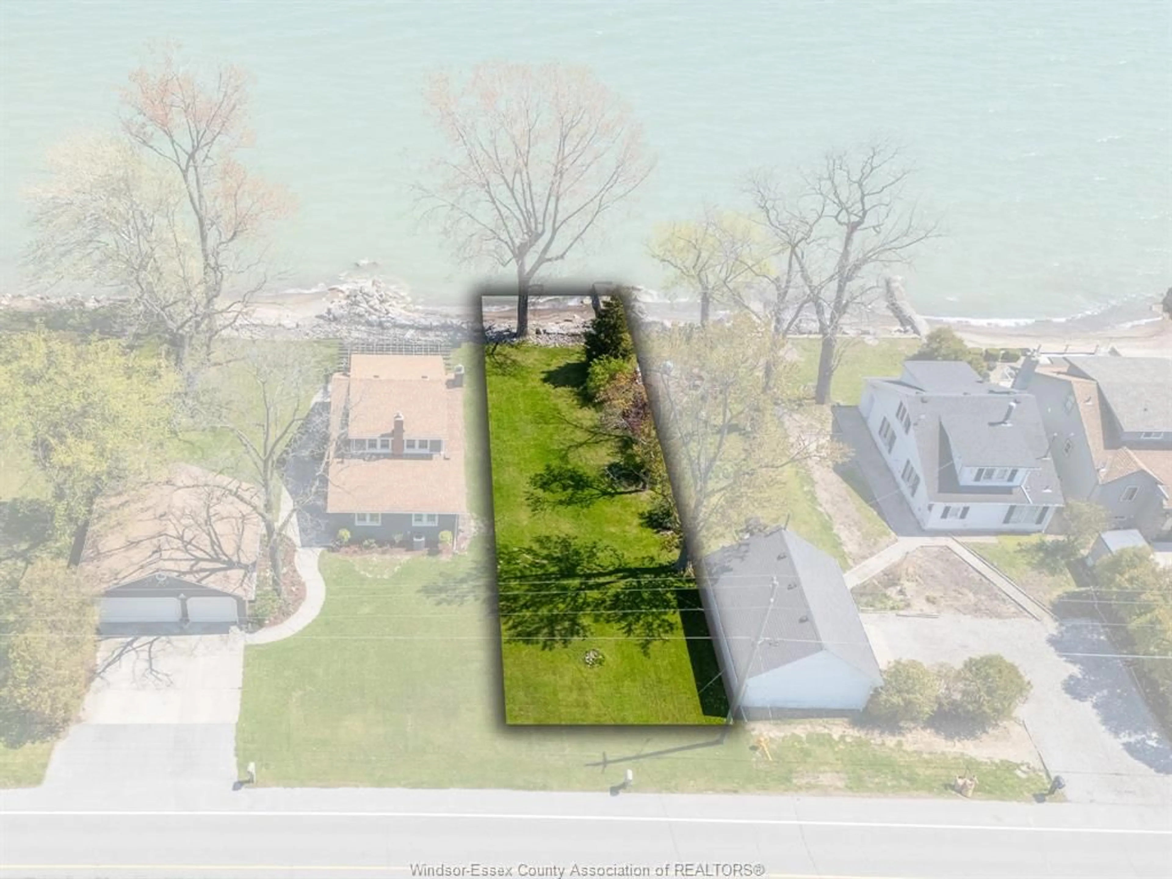 A pic from outside/outdoor area/front of a property/back of a property/a pic from drone, water/lake/river/ocean view for V/L Heritage Rd, Kingsville Ontario N9Y 2E6
