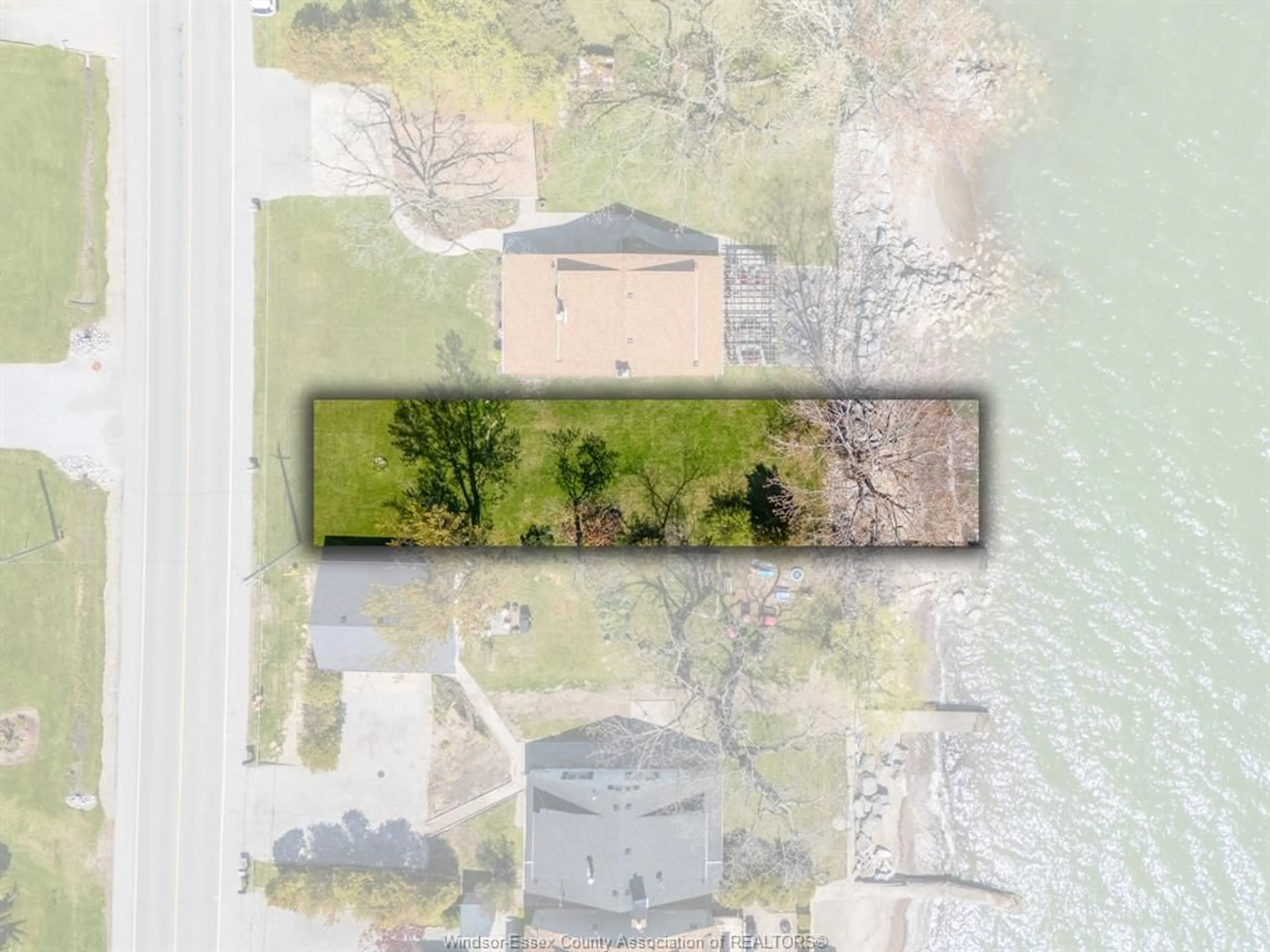 A pic from outside/outdoor area/front of a property/back of a property/a pic from drone, water/lake/river/ocean view for V/L Heritage Rd, Kingsville Ontario N9Y 2E6