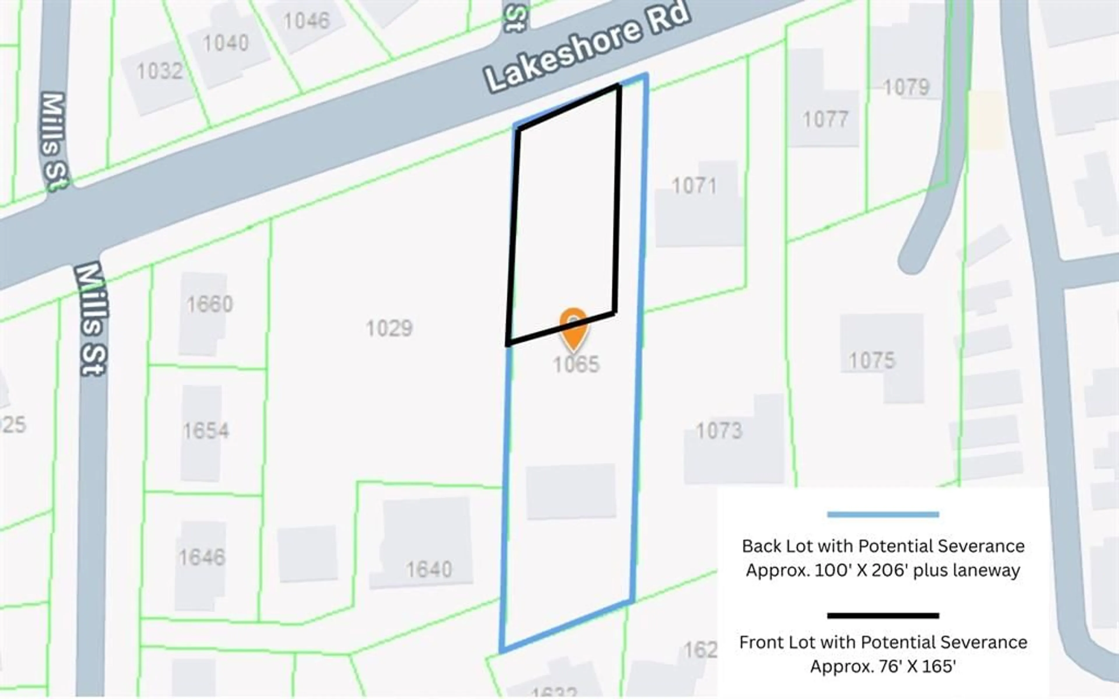 Picture of a map for 1065 Lakeshore Rd, Sarnia Ontario N7V 2V5