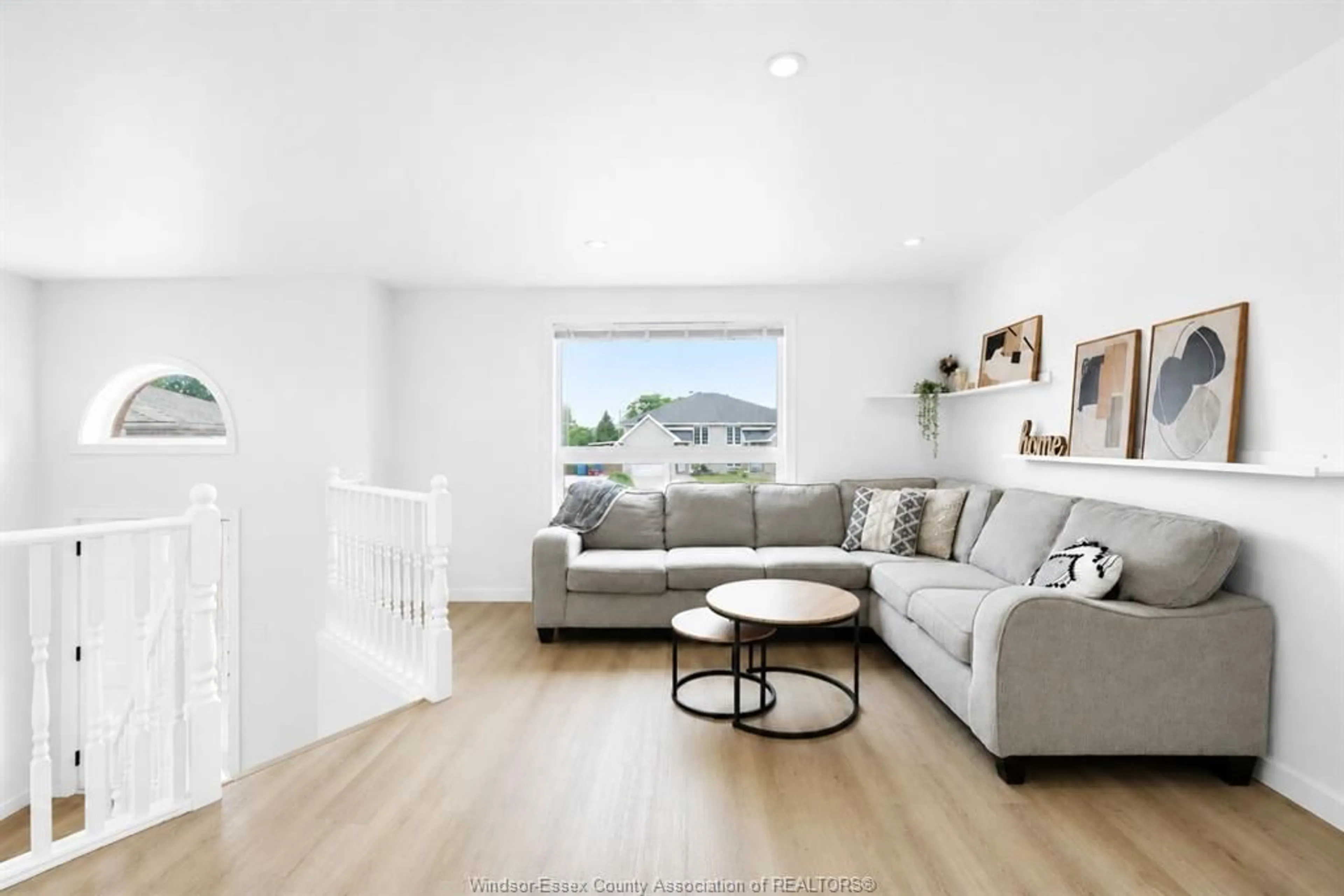 Living room with furniture, wood/laminate floor for 2782 ALLYSON, Windsor Ontario N8W 5S8