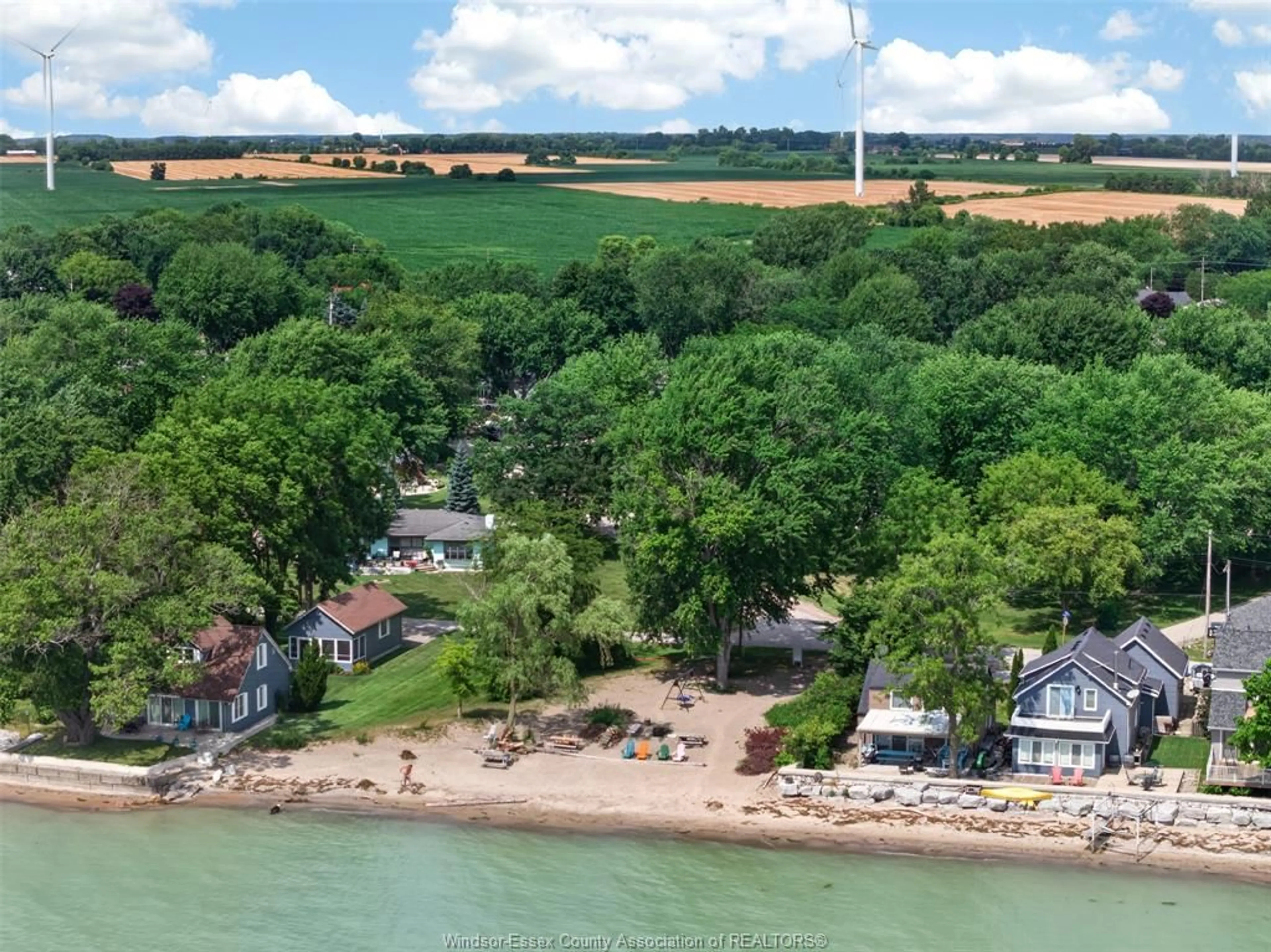 A pic from outside/outdoor area/front of a property/back of a property/a pic from drone, water/lake/river/ocean view for 134 WINDSOR Ave, Harrow Ontario N0R 1G0