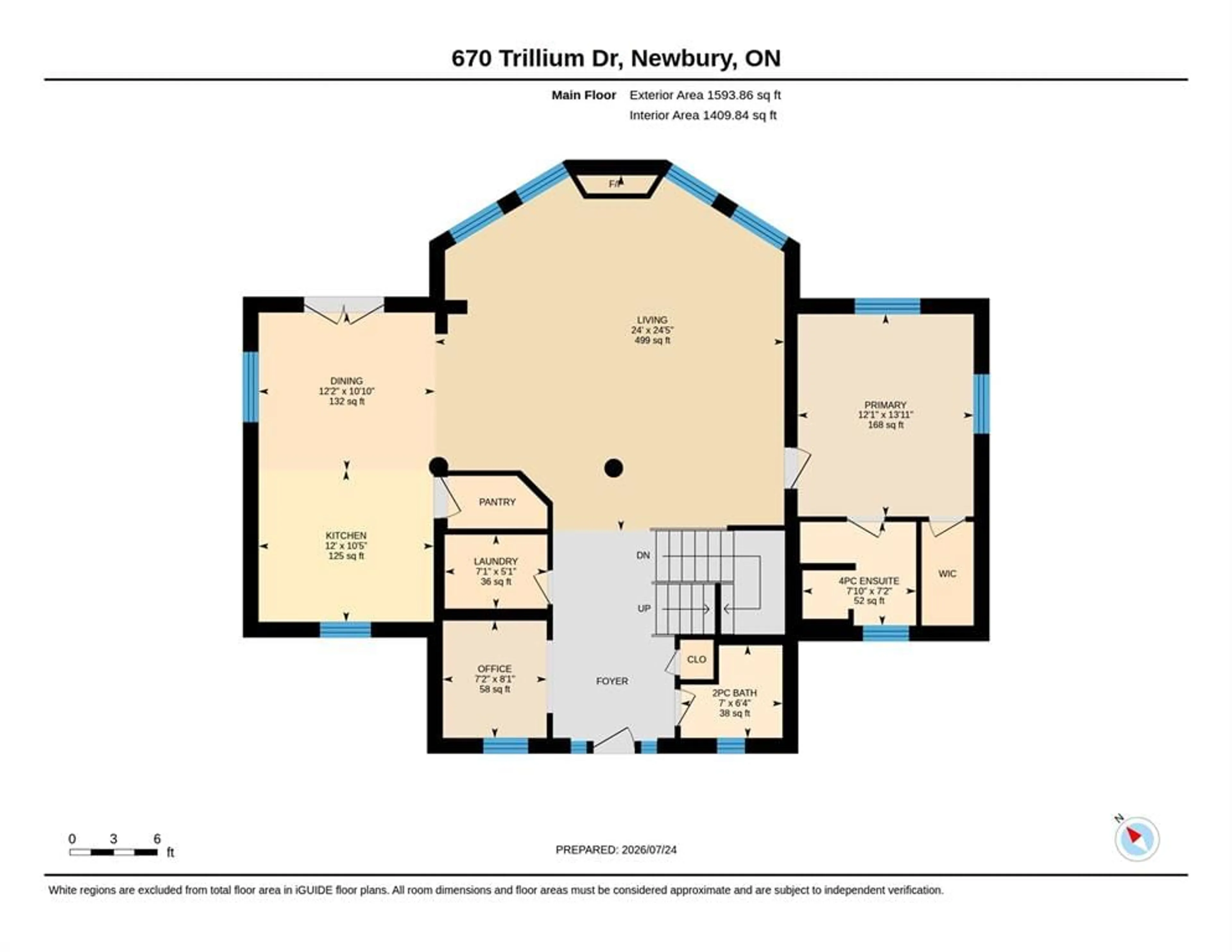 Floor plan for 670 TRILLIUM Dr, Newbury Ontario N0L 1Z0