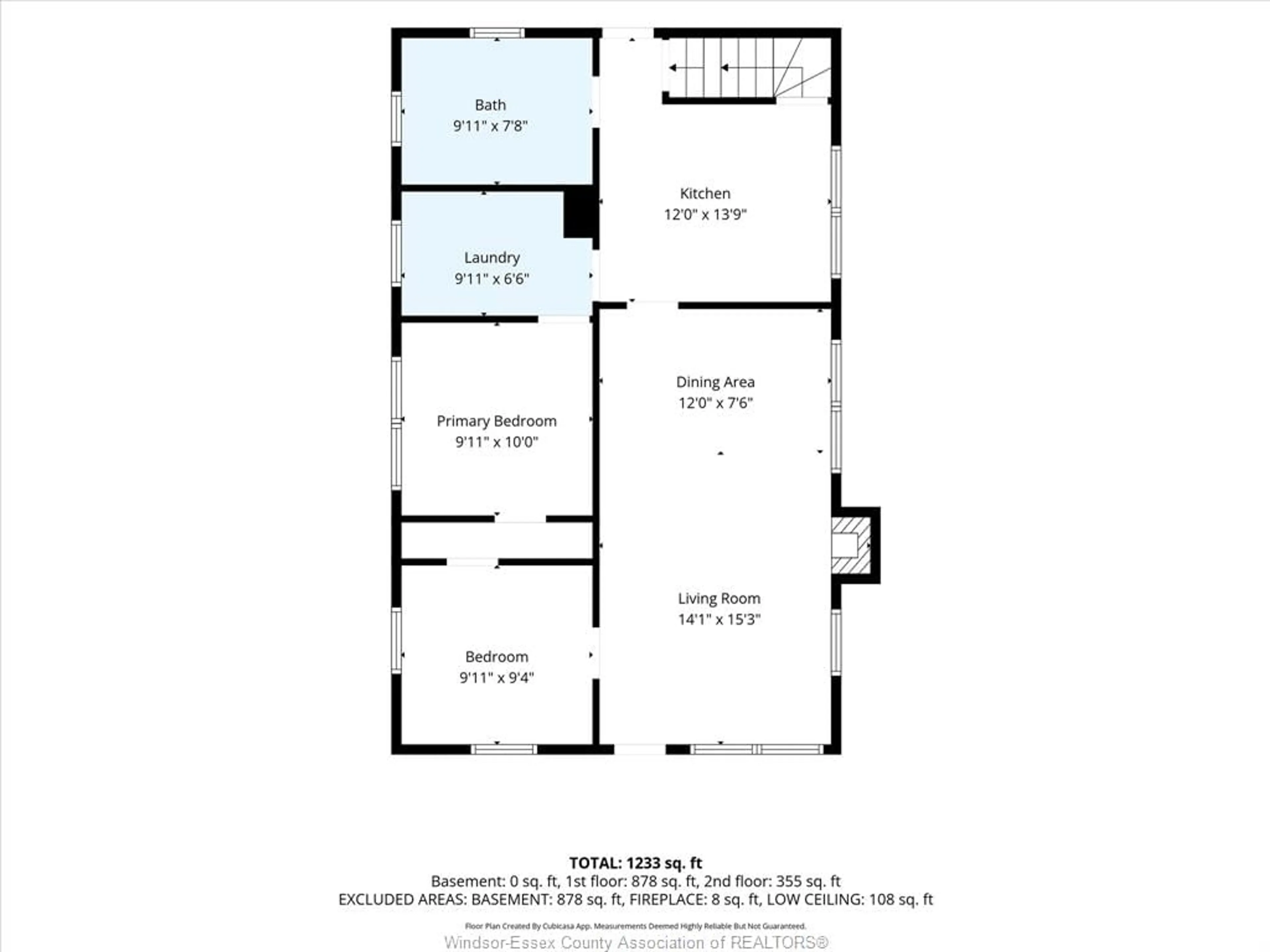 Floor plan for 1794 HALL Ave, Windsor Ontario N8W 2L4