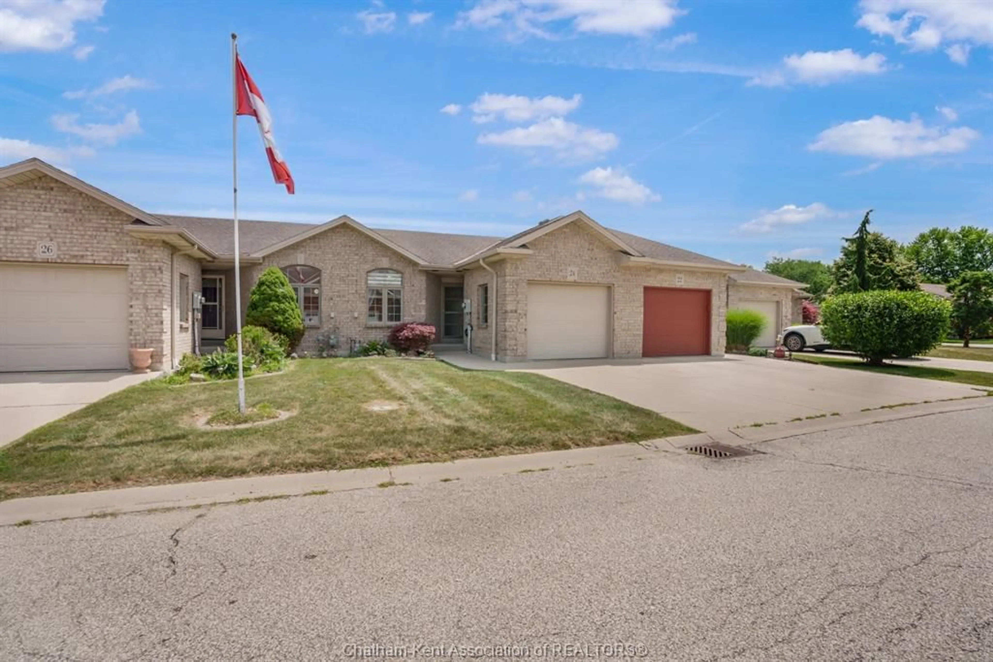 A pic from outside/outdoor area/front of a property/back of a property/a pic from drone, street for 24 Mcintosh Ave, Chatham Ontario N7M 6M1