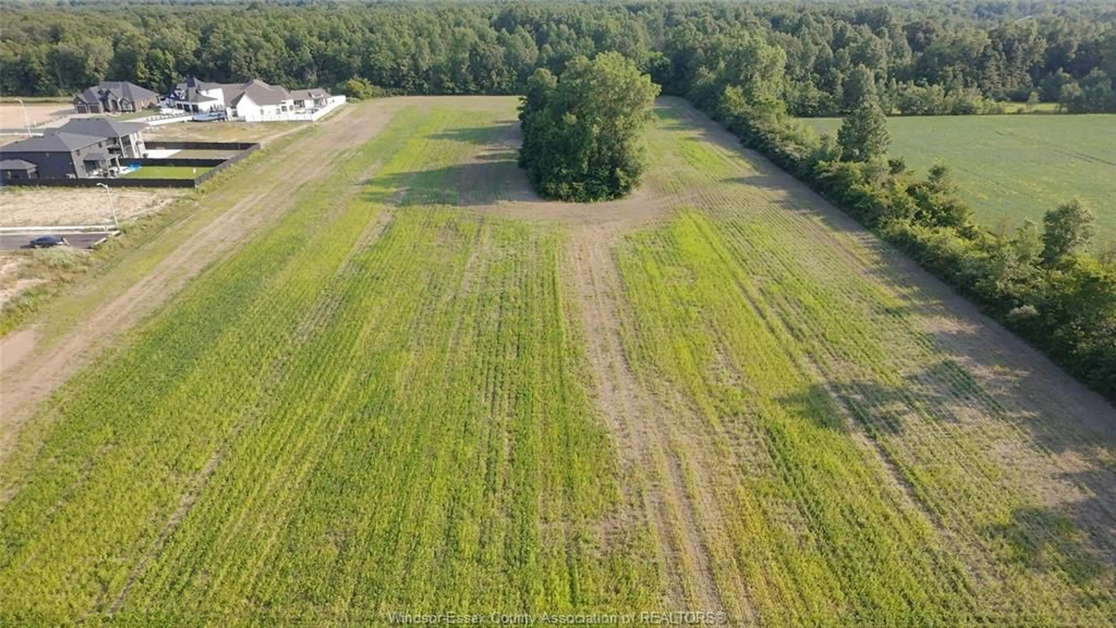 A pic from outside/outdoor area/front of a property/back of a property/a pic from drone, forest/trees view for VL Middle Side Road, McGregor Ontario N9V 2Y7