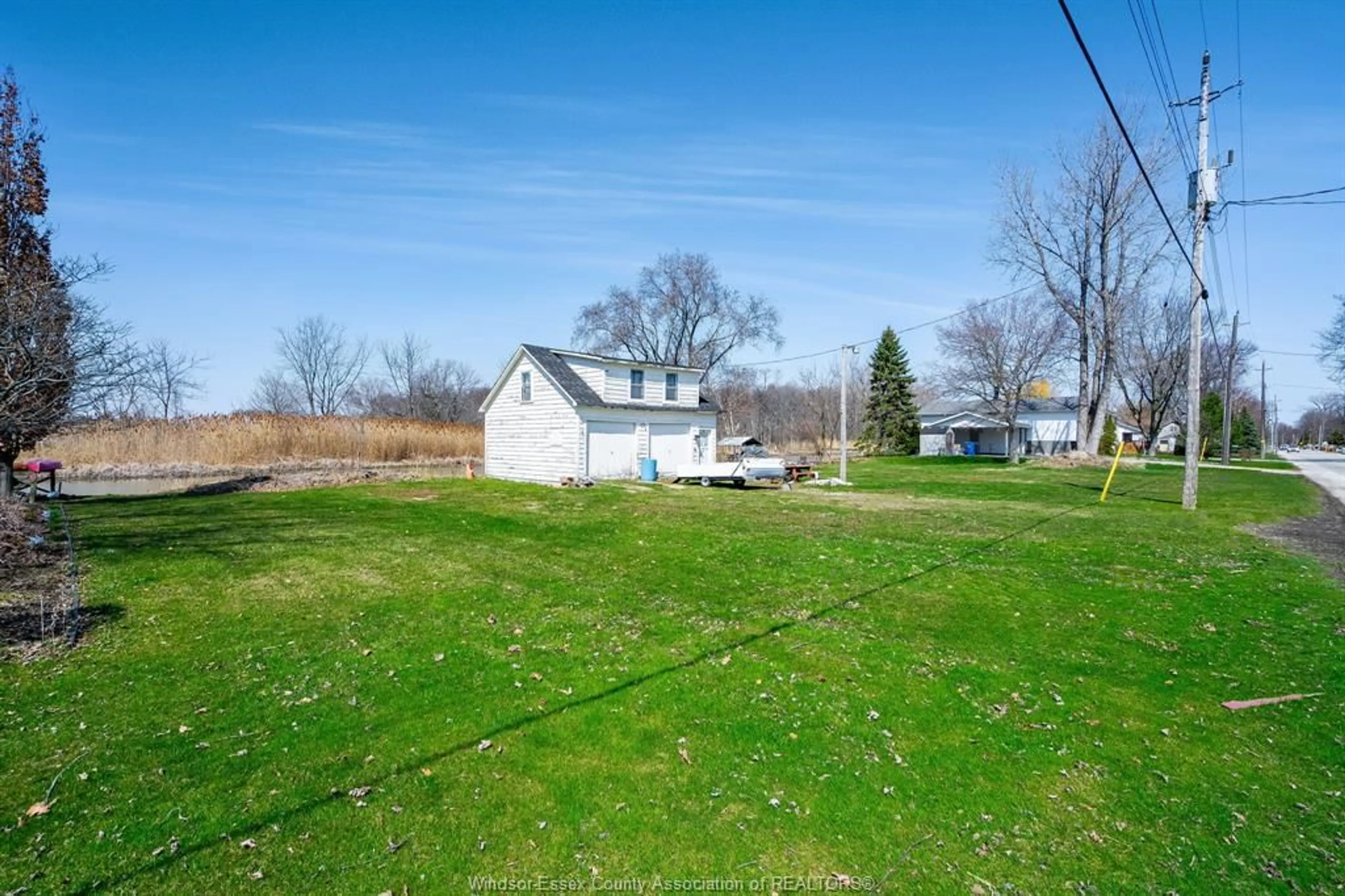 A pic from outside/outdoor area/front of a property/back of a property/a pic from drone, water/lake/river/ocean view for V/L Heritage Rd, Kingsville Ontario N9Y 2E6