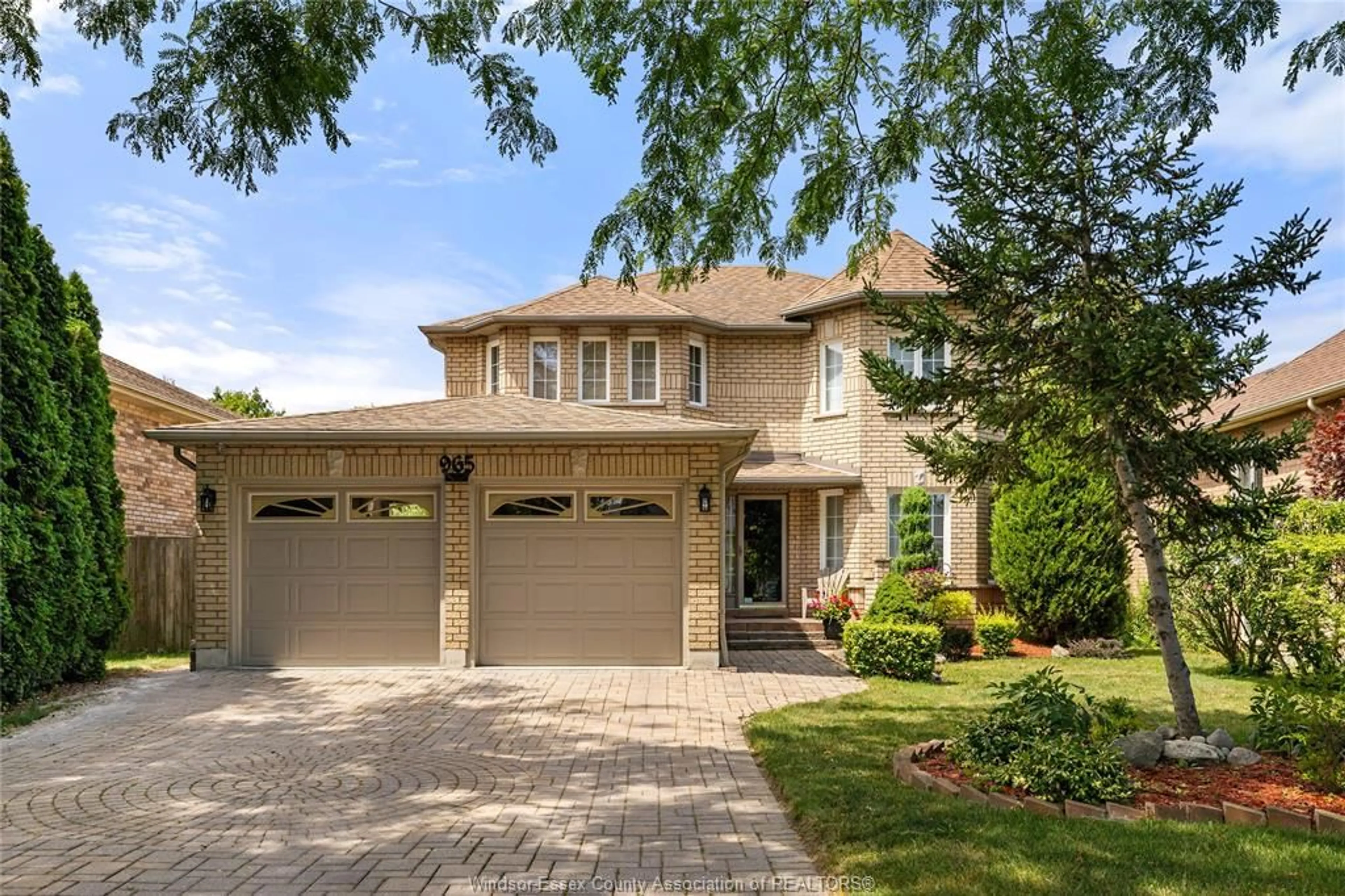Home with brick exterior material, street for 965 GREENPARK, Windsor Ontario N8P 1J1