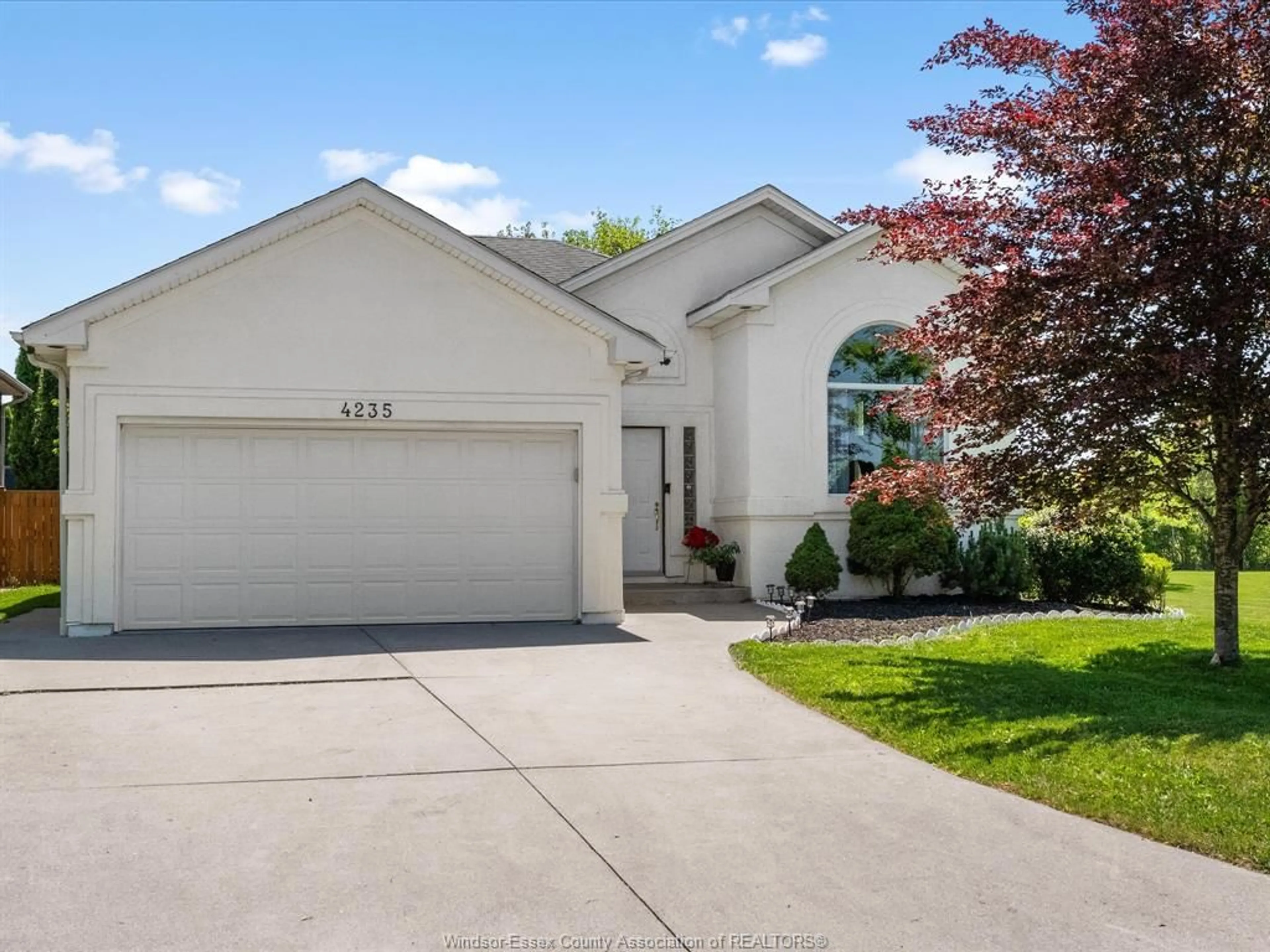 Home with vinyl exterior material, street for 4235 PROVIDENCE Cres, Windsor Ontario N9G 2V3