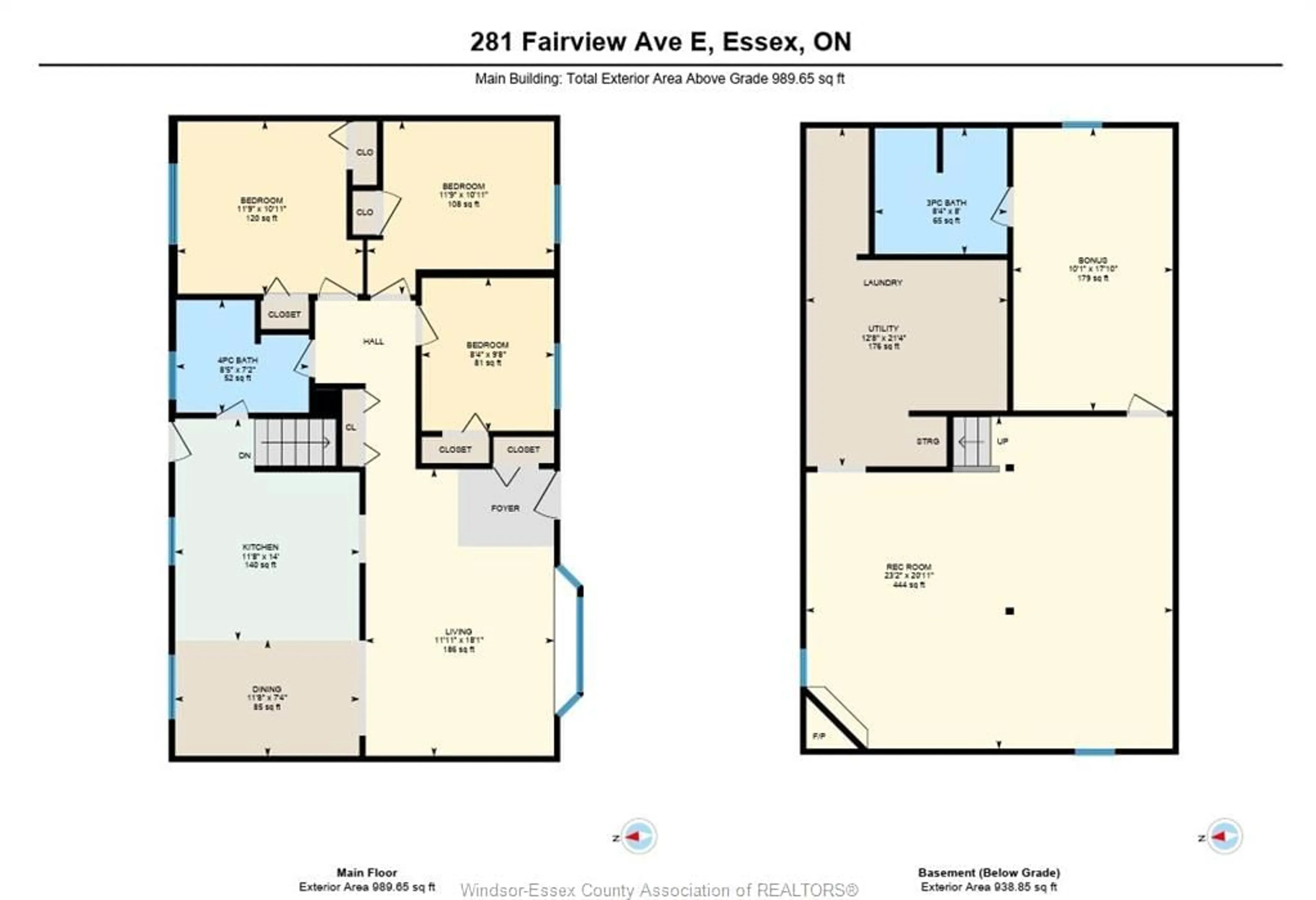 Floor plan for 281 FAIRVIEW, Essex Ontario N8M 2R4