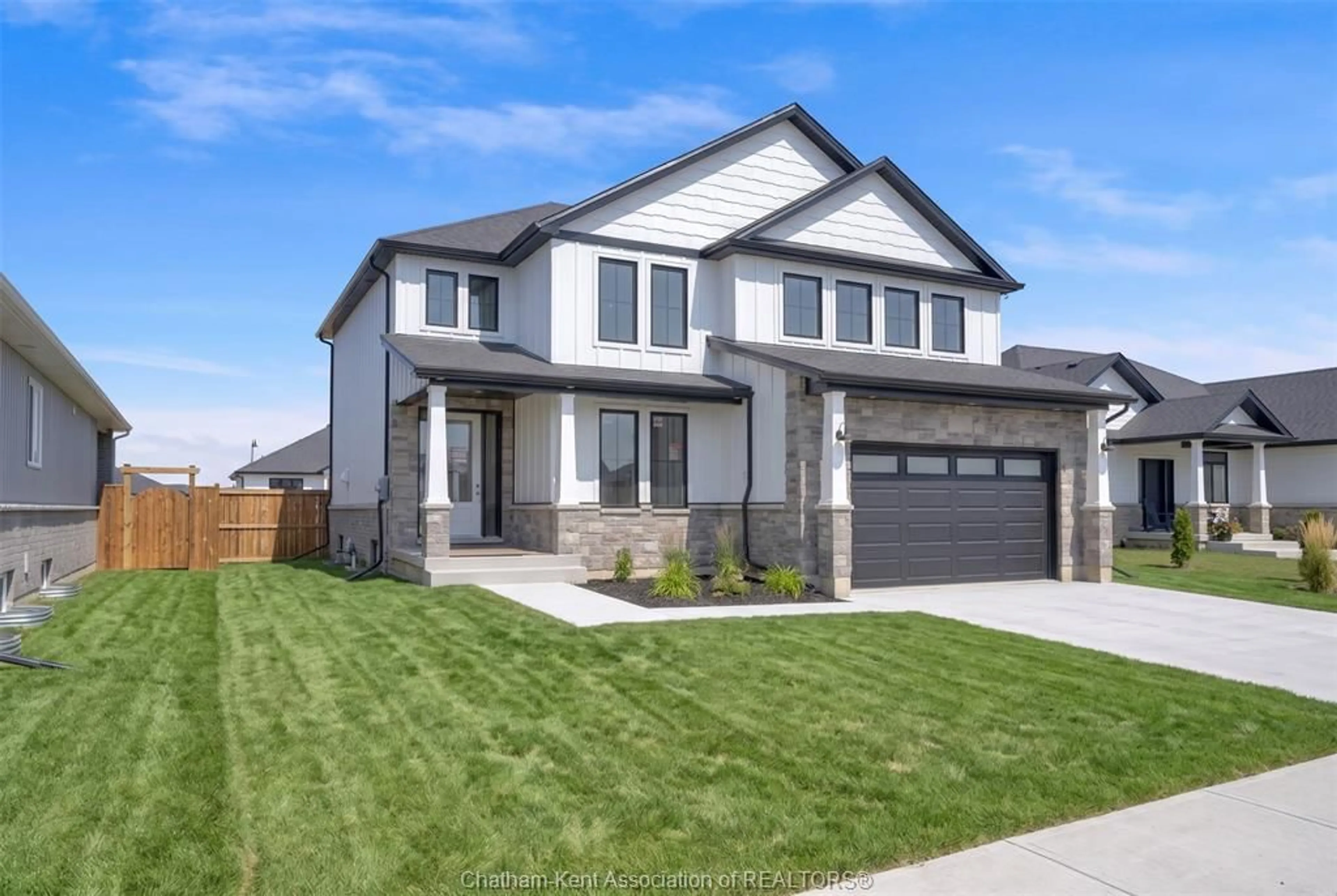 Home with brick exterior material, street for 168 Rosewood Cres, Chatham Ontario N7M 0V4