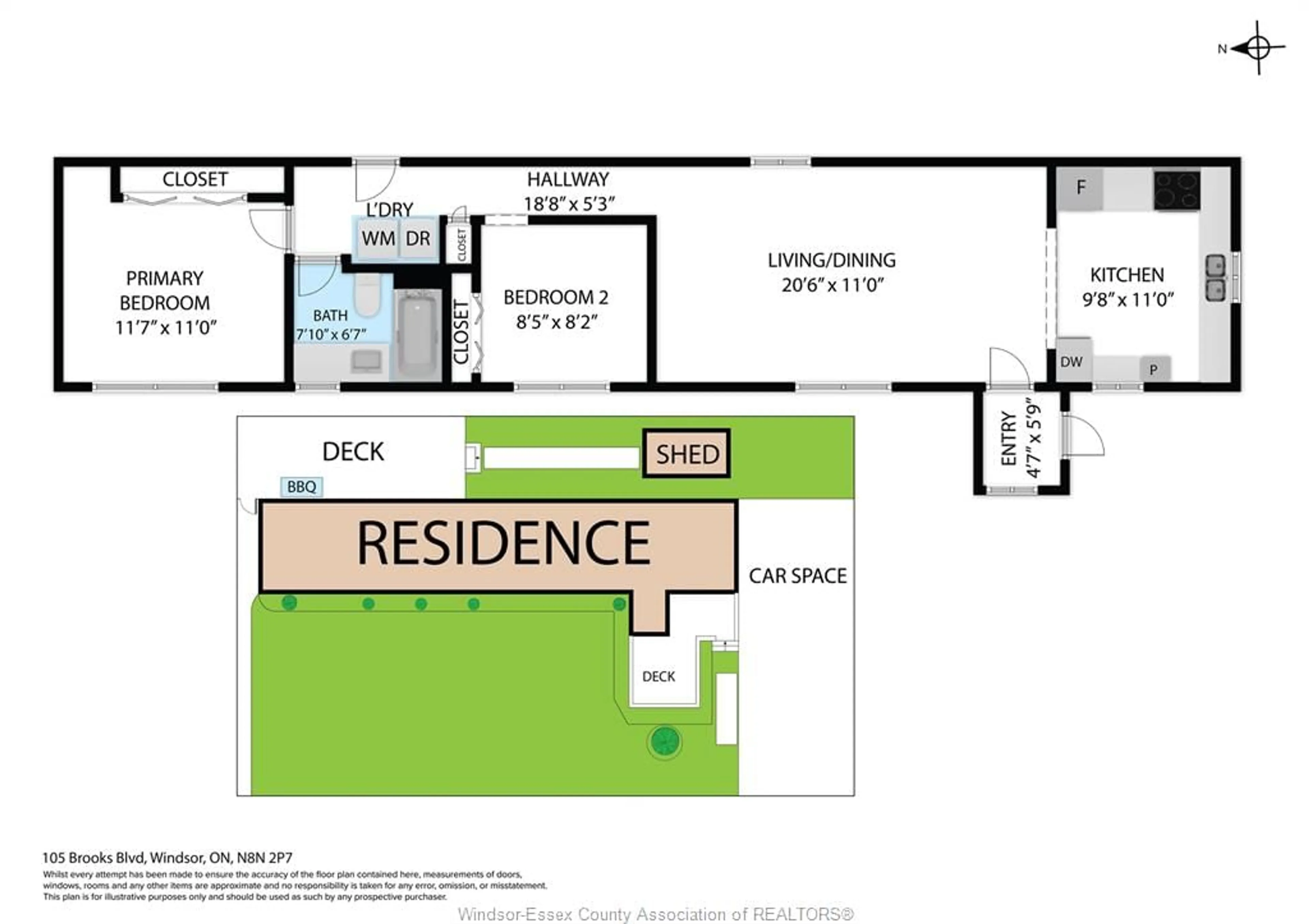 Floor plan for 105 Brooks Blvd, Lakeshore Ontario N8N 2P7