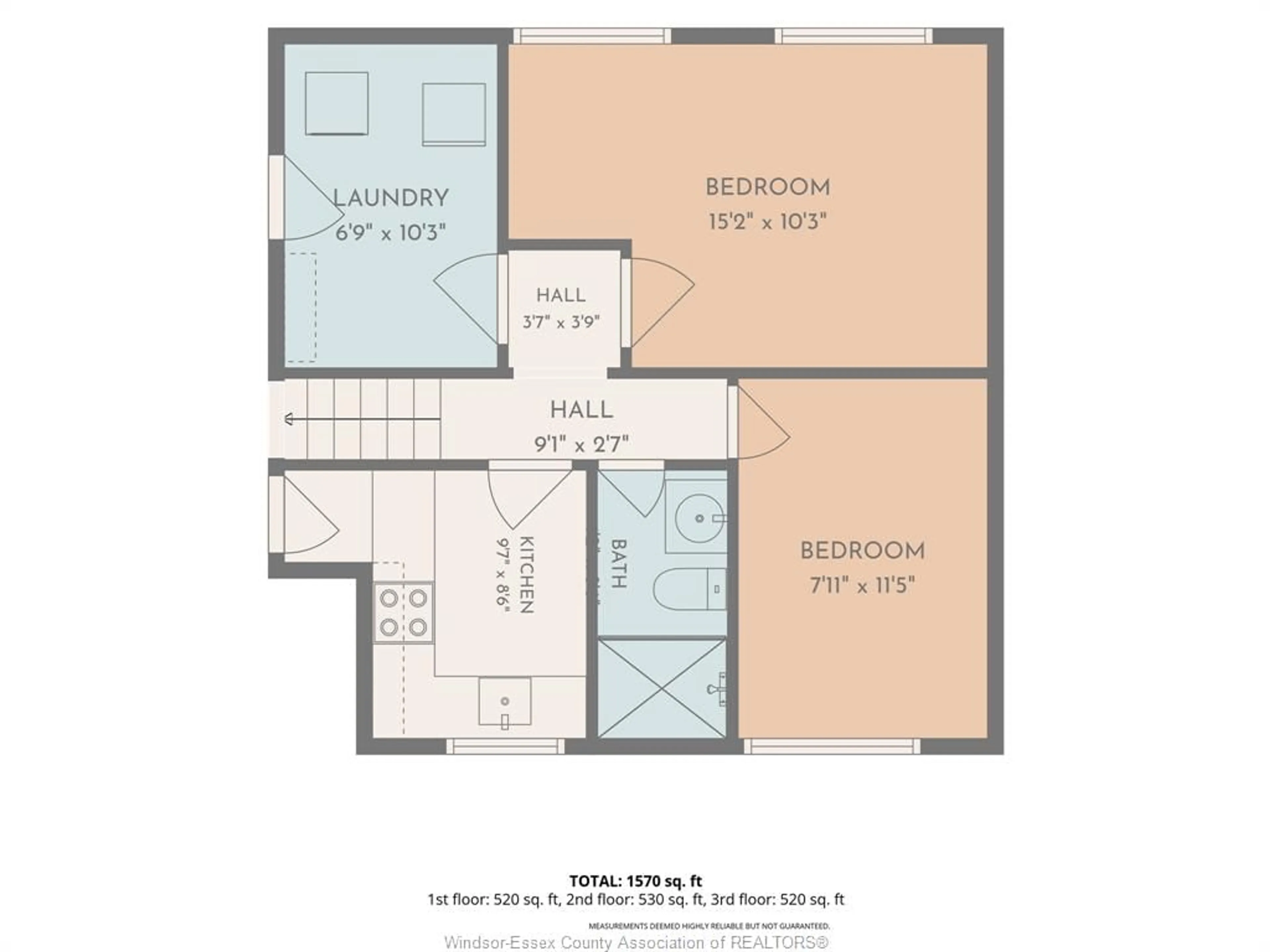 Floor plan for 4100 MOUNT ROYAL, Windsor Ontario N9G 2C2